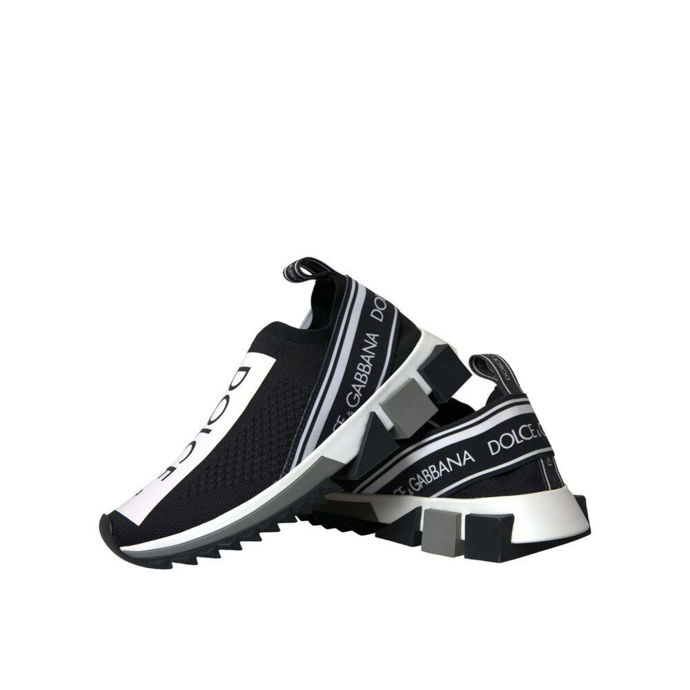 Dolce & Gabbana Dolce & Gabbana Black White Slip On Sorrento Sneakers Shoes Size US 8.5 / IT 38.5 - 7 Thumbnail