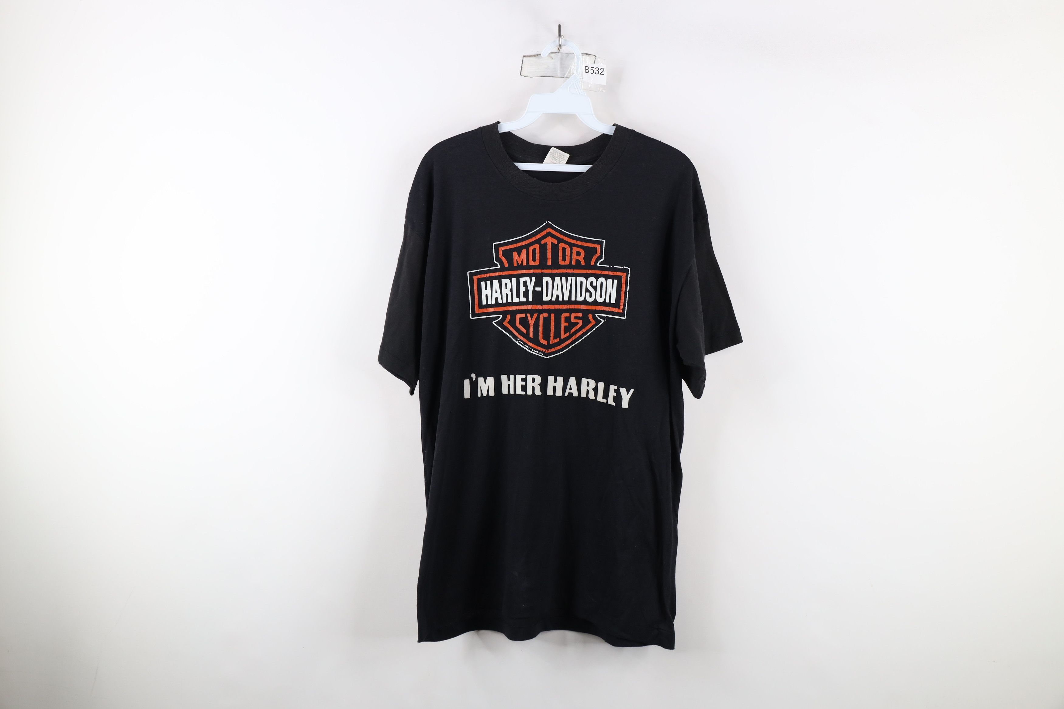 80s licensed harley davidson new york cafe t-shirt La