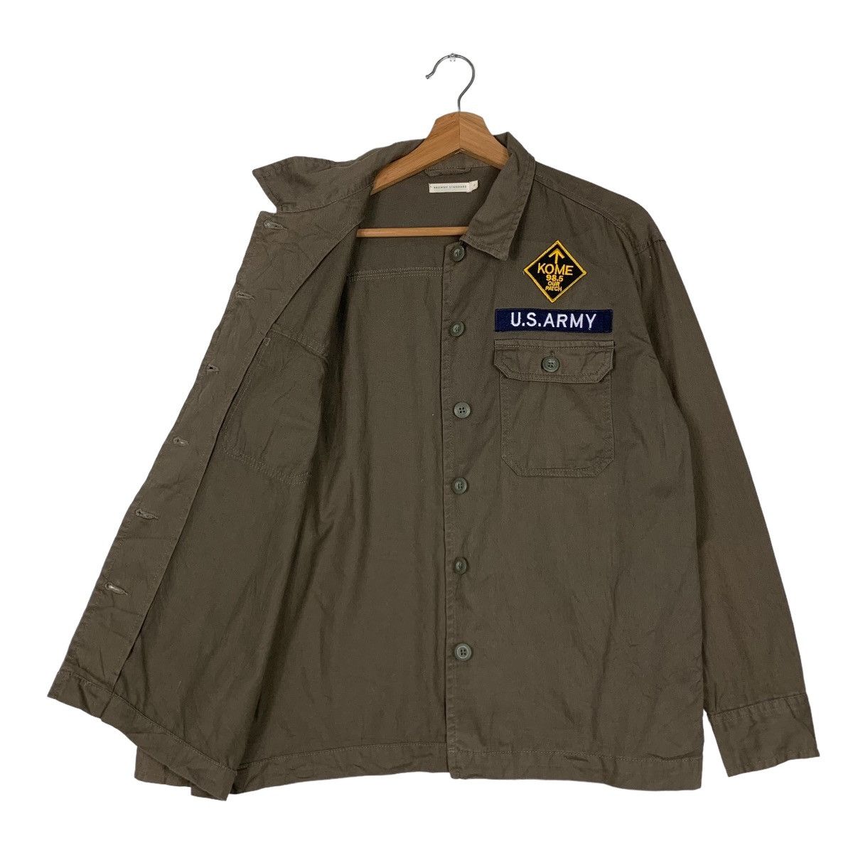 Vintage Patches US Army & University of Toledo Logo Shirt #0290-C13 Size US S / EU 44-46 / 1 - 10 Thumbnail