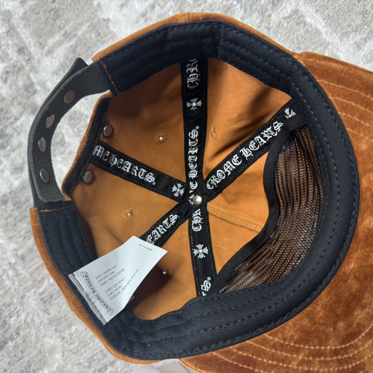Chrome Hearts Suede dagger leather strap hat Size ONE SIZE - 11 Thumbnail