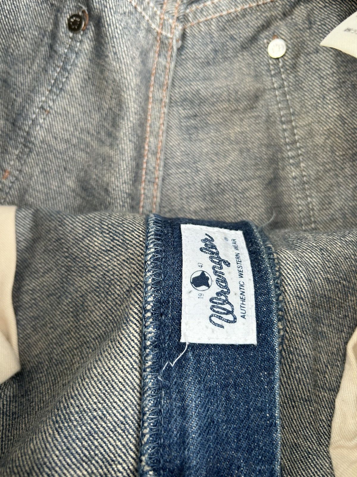 Kapital Vintage Wrangler Blue Bell Selvedge Distressed Denim Jeans Size US 32 / EU 48 - 7 Thumbnail