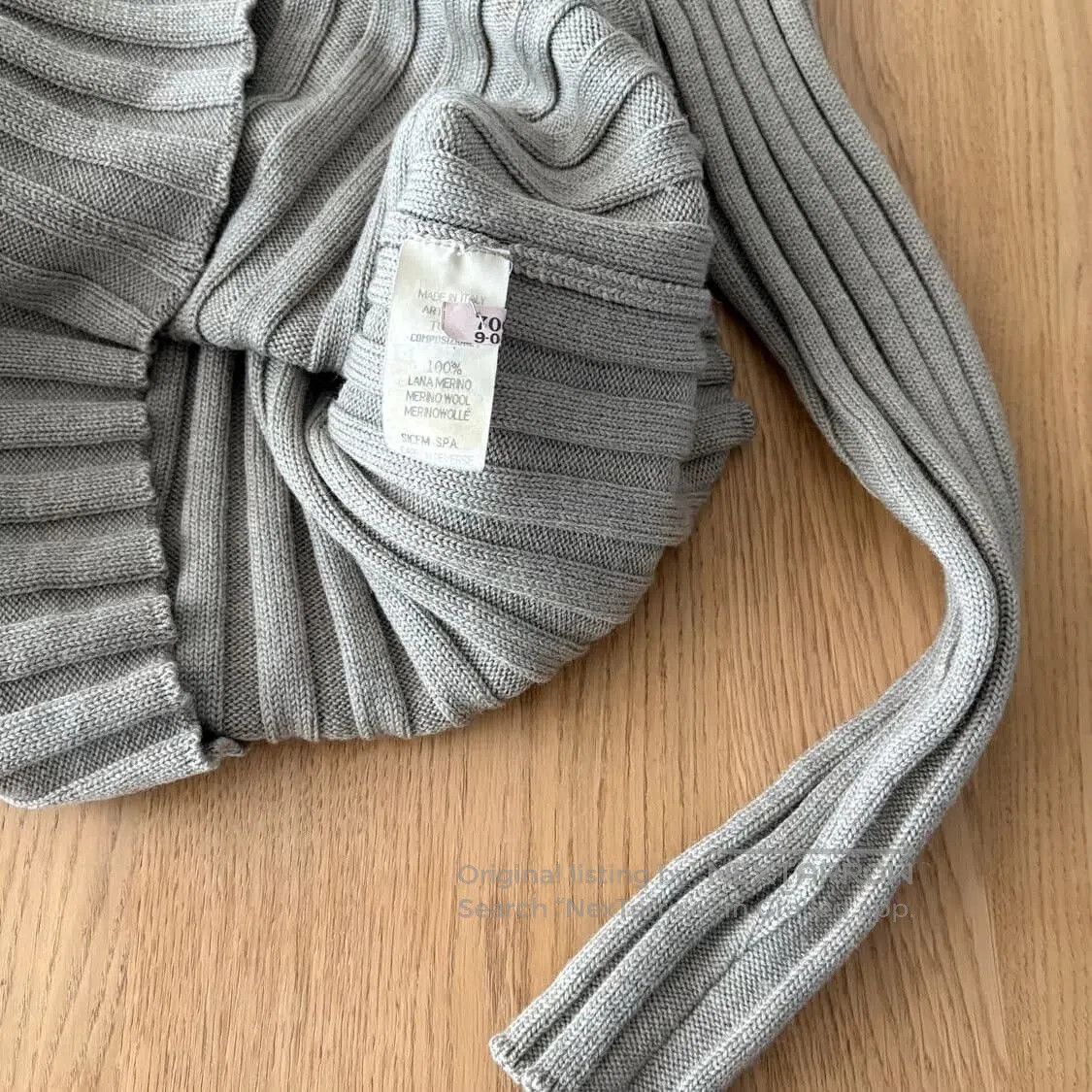Armani Armani Vintage Gray Knit Coat. Size US S / EU 44-46 / 1 - 7 Thumbnail