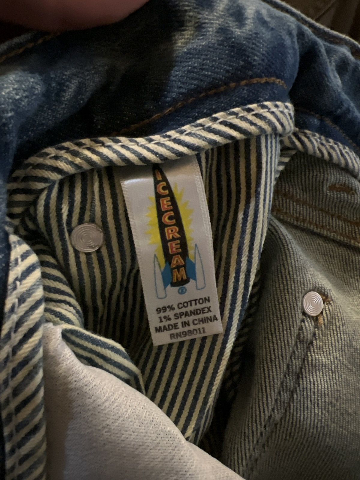 Billionaire Boys Club × Icecream BBC Running Dog Denim Size US 31 - 5 Thumbnail