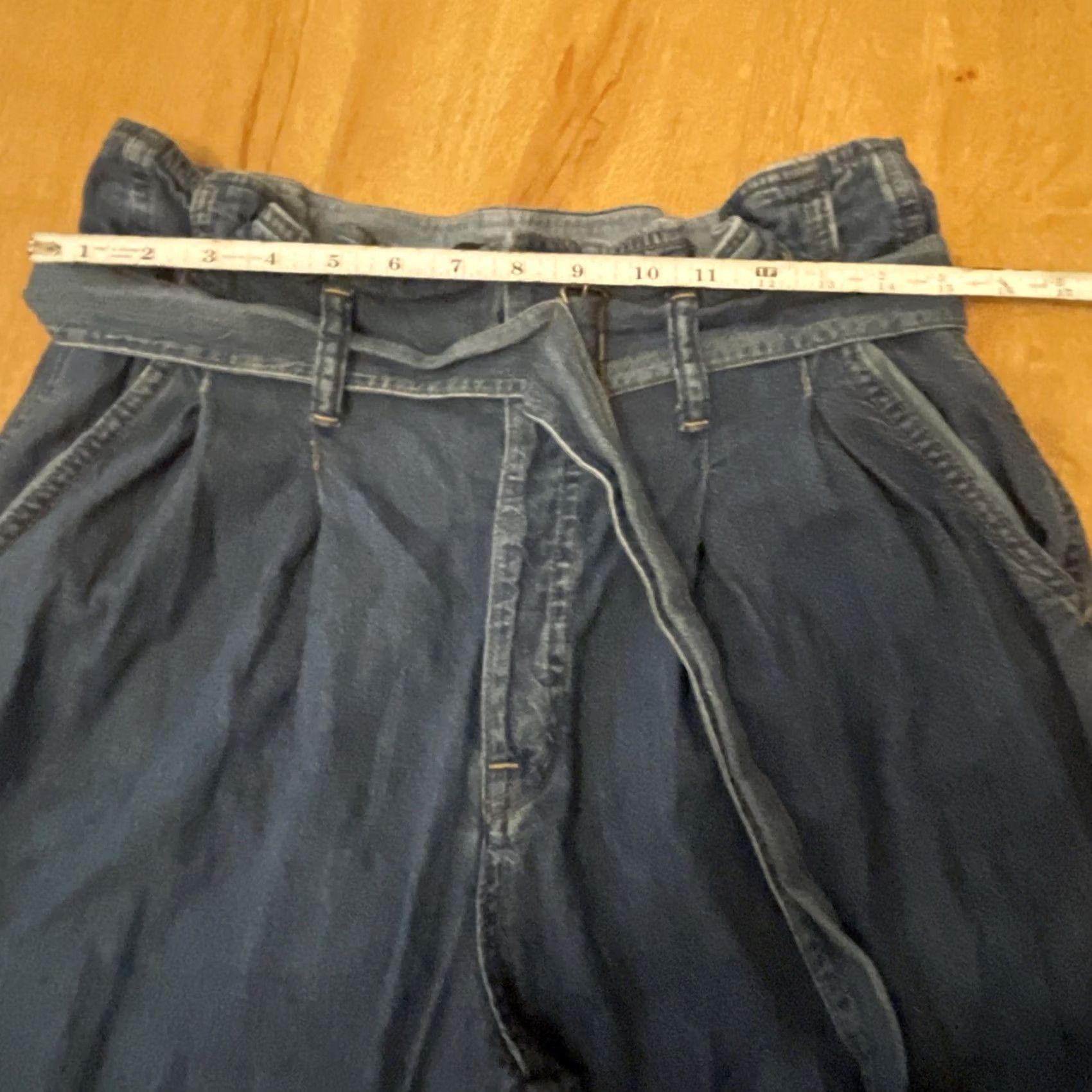 Polo Ralph Lauren Polo Ralph Lauren Jeans Womens 29 Pleated High Rise Paperbag Denim Baggy Blue 29R Womens Jeans Size 29" - 5 Thumbnail