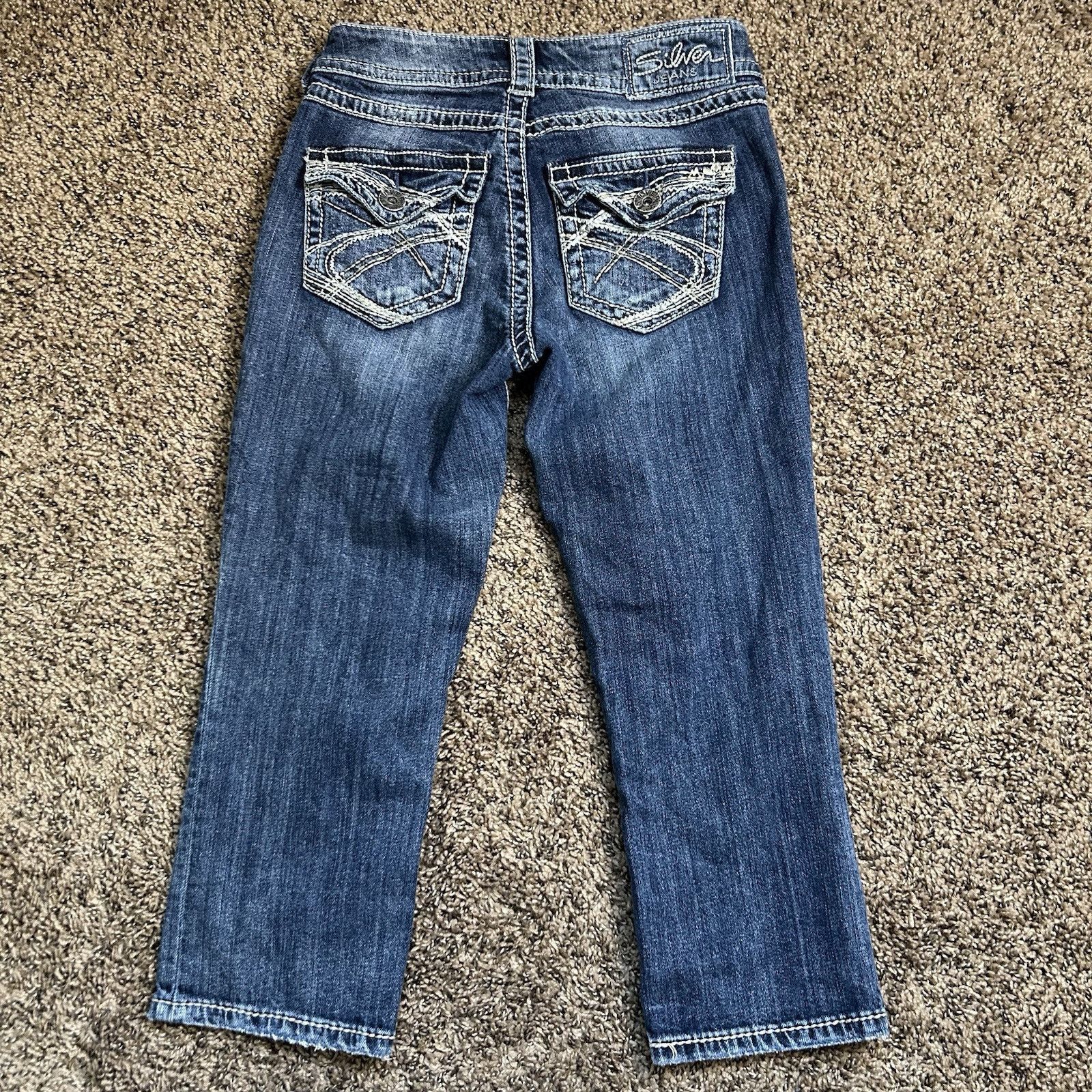 Silver Jeans Co. Silver Suki Surplus Capris Low-Rise Denim Jeans Size 26 Size 26" / US 2 / IT 38 - 5 Thumbnail