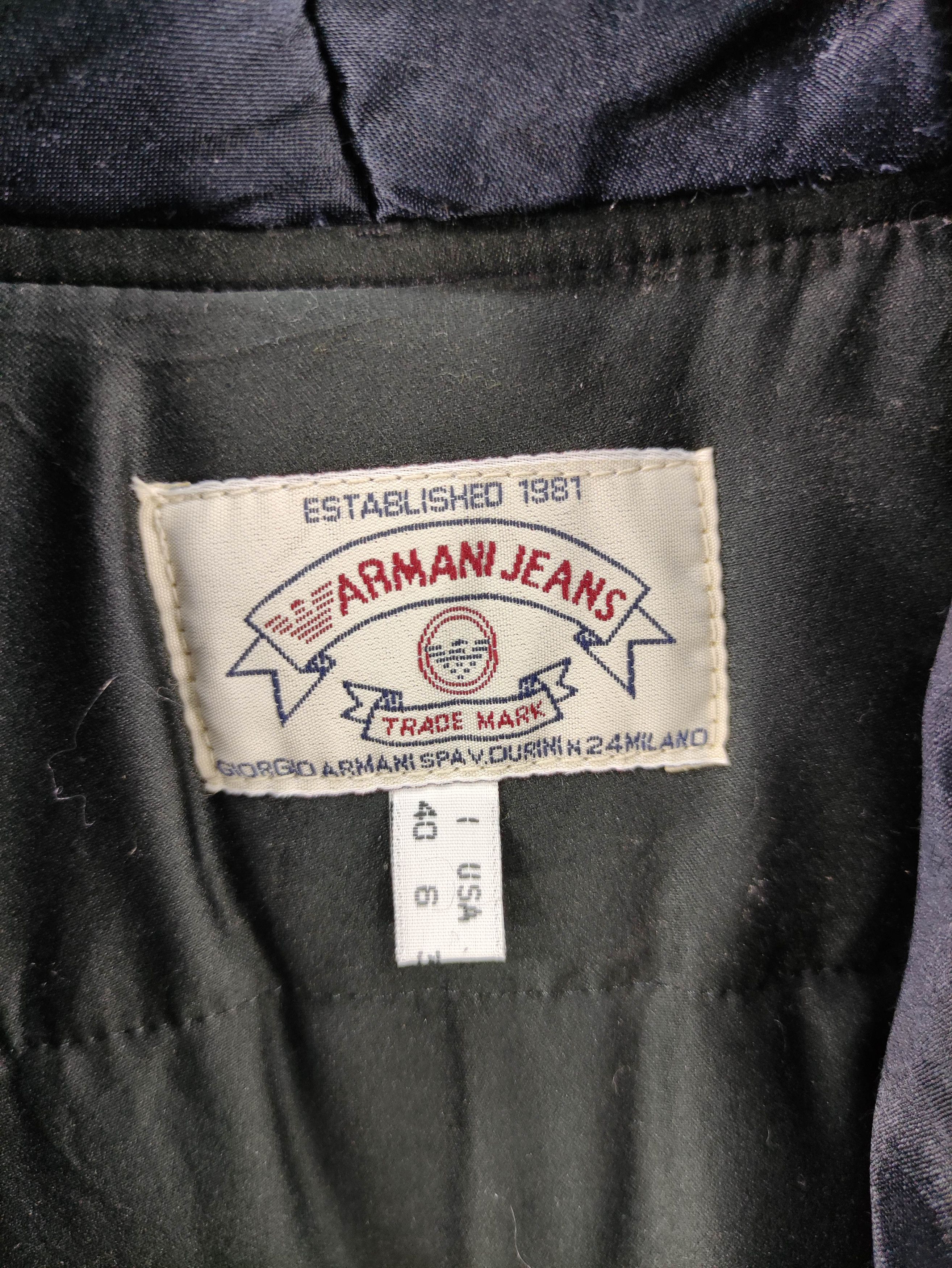 Armani Vintage Armani Jeans Shaw Coller Cardigan Wool Jacket Size L / US 10 / IT 46 - 4 Thumbnail