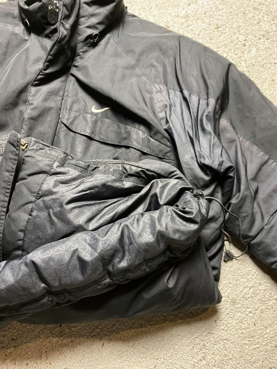 Nike vintage puffer jacket retro black baggy oversized