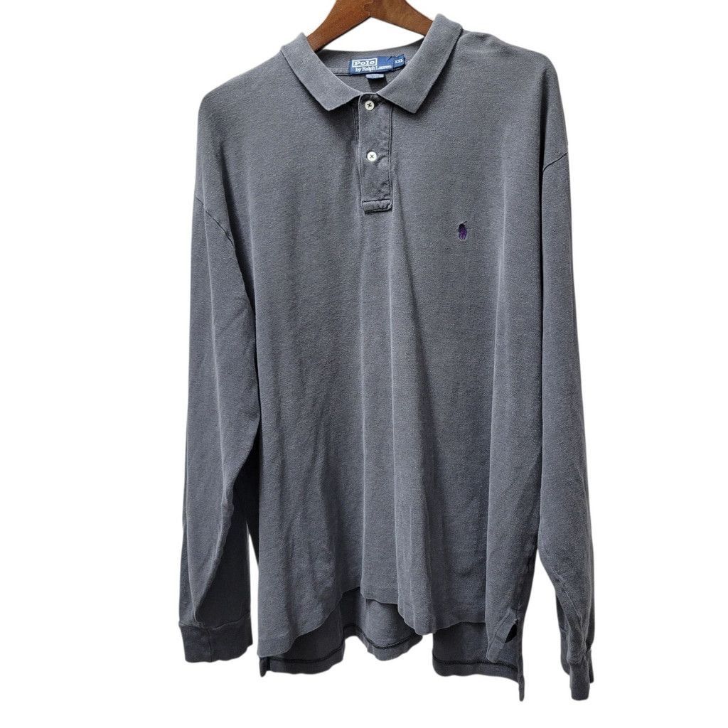 Polo Ralph Lauren Polo Ralph Lauren Men's Long-Sleeves Shirt Size XXL Gray Size US XXL / EU 58 / 5 - 2 Thumbnail