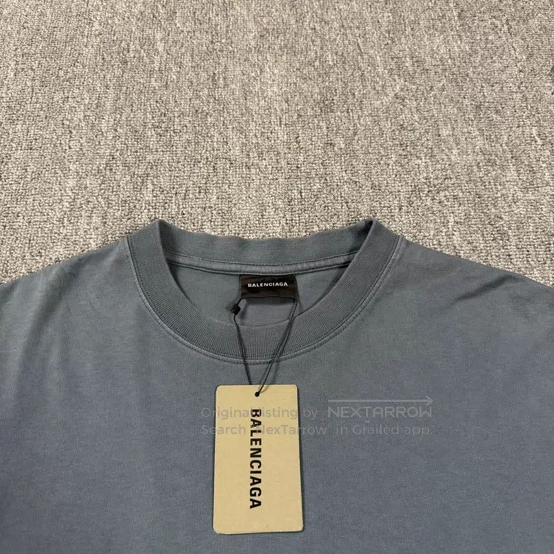 Balenciaga Balenciaga Double B embroidered logo blue short-sleeve Size US M / EU 48-50 / 2 - 3 Thumbnail