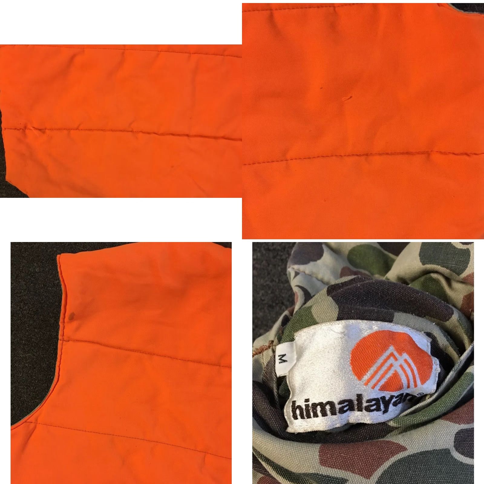 Vintage Vtg 80s Himalayan Faded Distress Camo Puffer Vest S M Army Military Biker Skate Grunge 90s Size US S / EU 44-46 / 1 - 10 Thumbnail