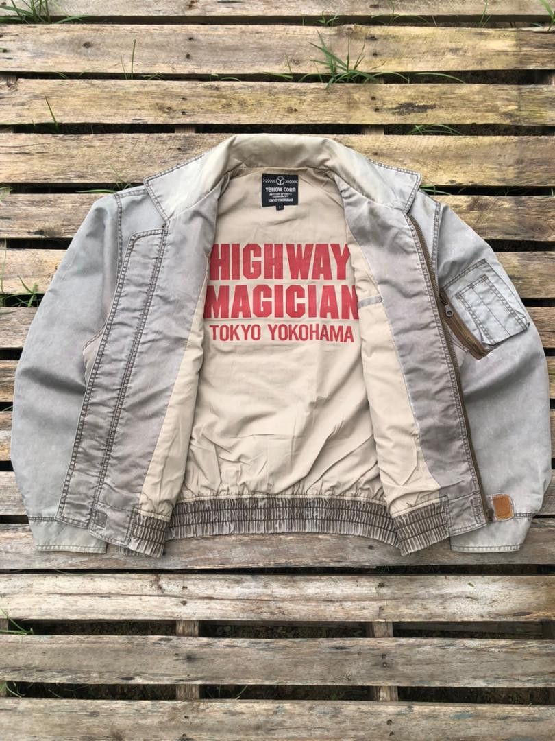 Vintage × YELLOW CORN Vintage Yellow Corn Bomber Jacket Distressed Size US L / EU 52-54 / 3 - 3 Thumbnail