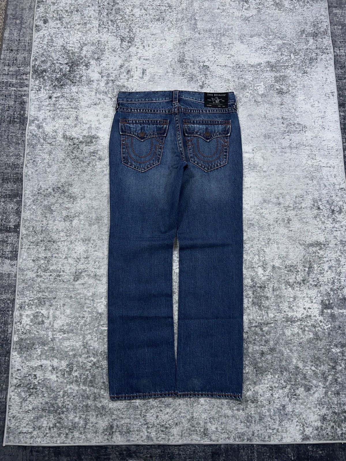 True Religion × Vintage True Religion Relaxed Straight Ricky Jeans 36x33 Size US 36 / EU 52 - 1 Thumbnail