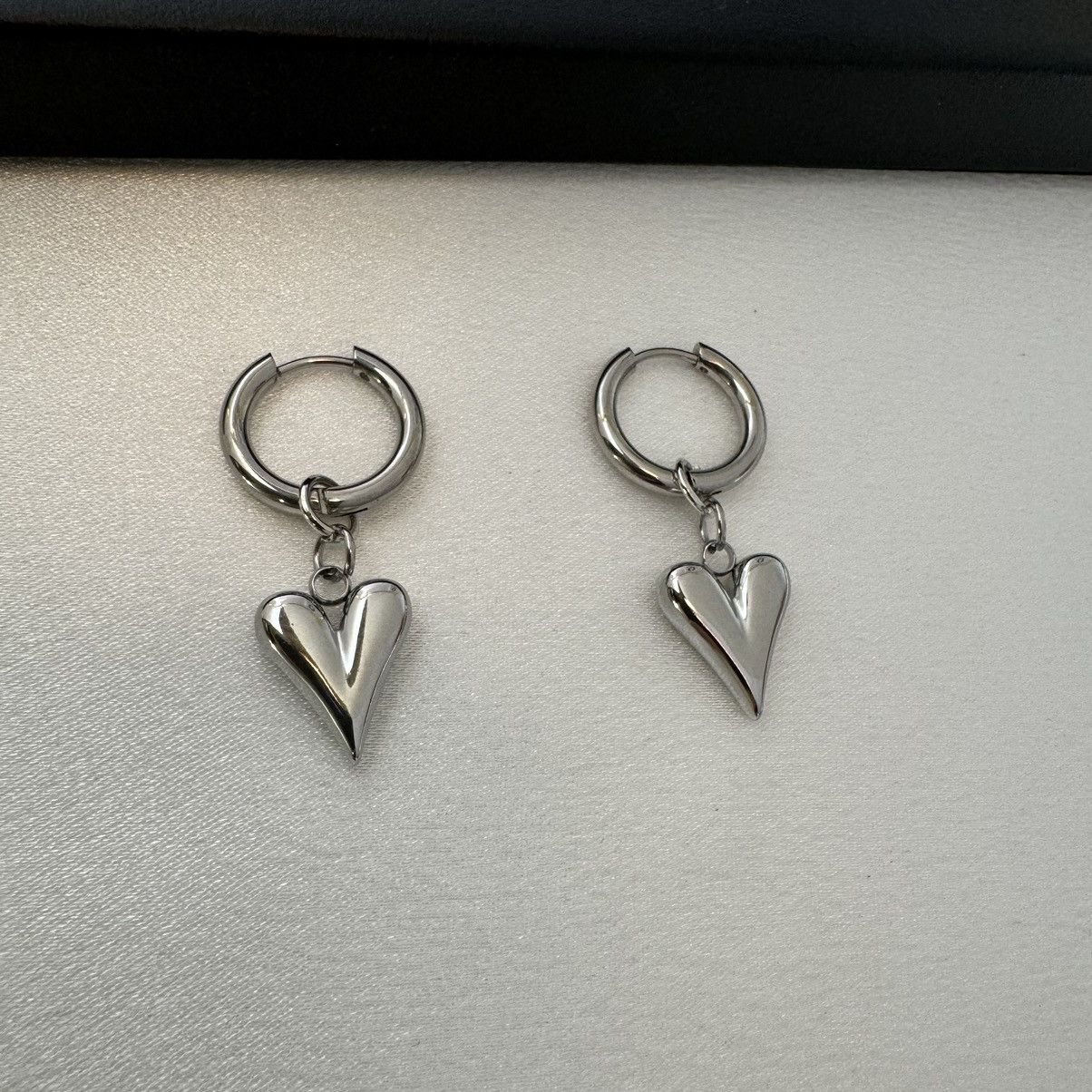 Other Love Heart Dangle Drop Earrings for Women Size ONE SIZE - 2 Thumbnail