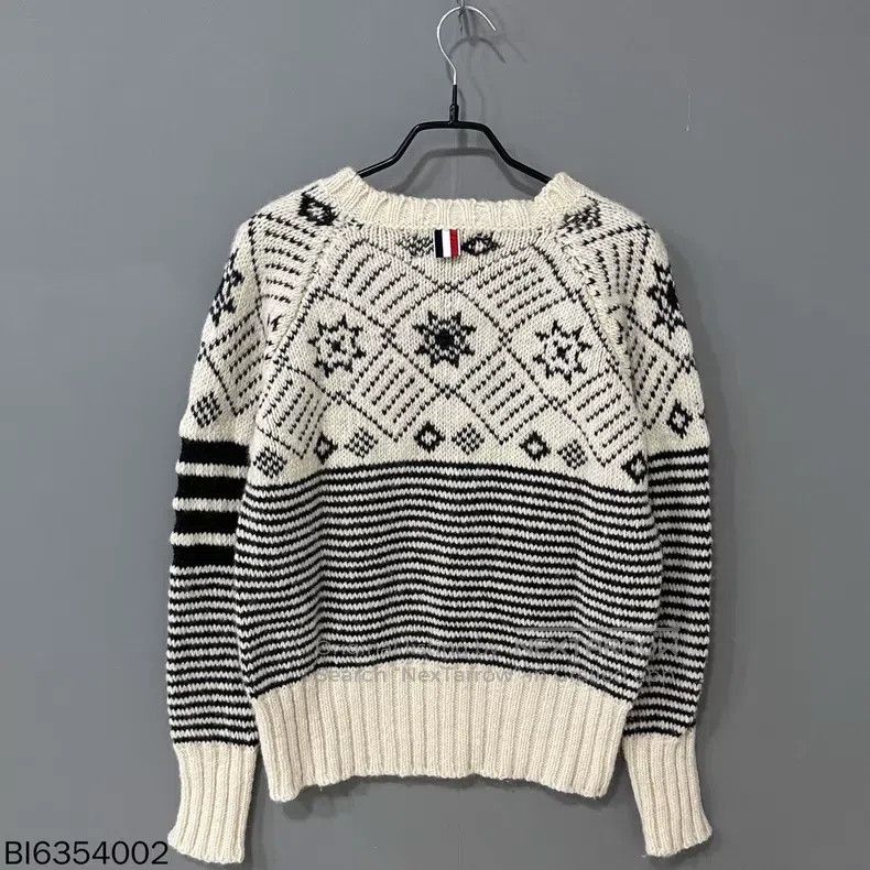 Thom Browne Thom Browne Snowflake Fair Isle Knit Sweater Size US M / EU 48-50 / 2 - 1 Thumbnail