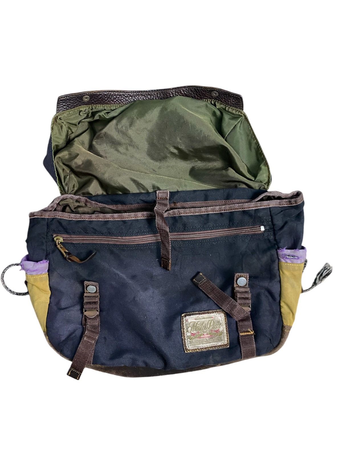 Head Porter × Japanese Brand × MasterPiece Japan Brand MASTERPIECE Sling Bag Destroyed Style Size ONE SIZE - 8 Thumbnail
