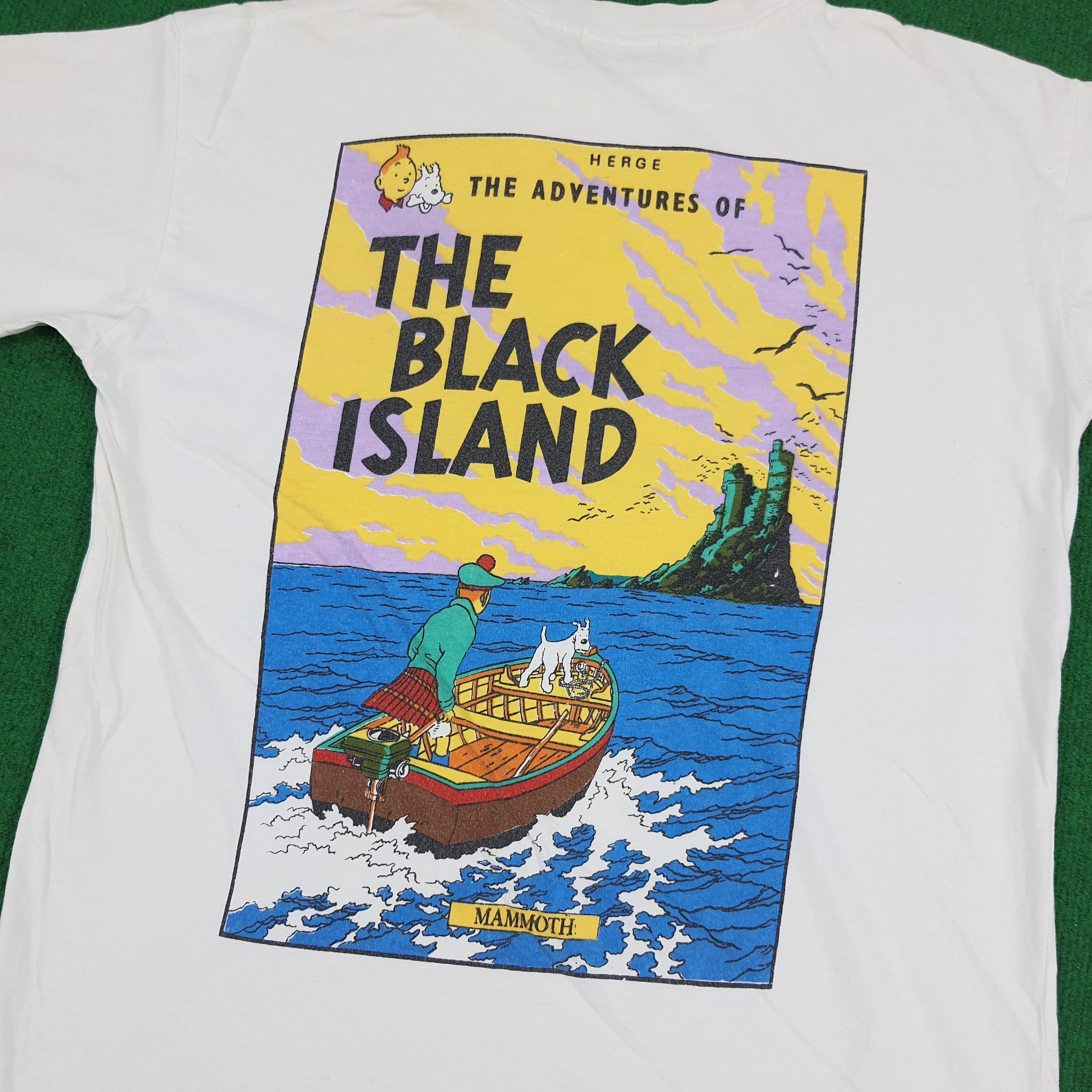 Vintage Vintage The Adventure of Tintin The Black Island Tshirt Size US M / EU 48-50 / 2 - 2 Thumbnail