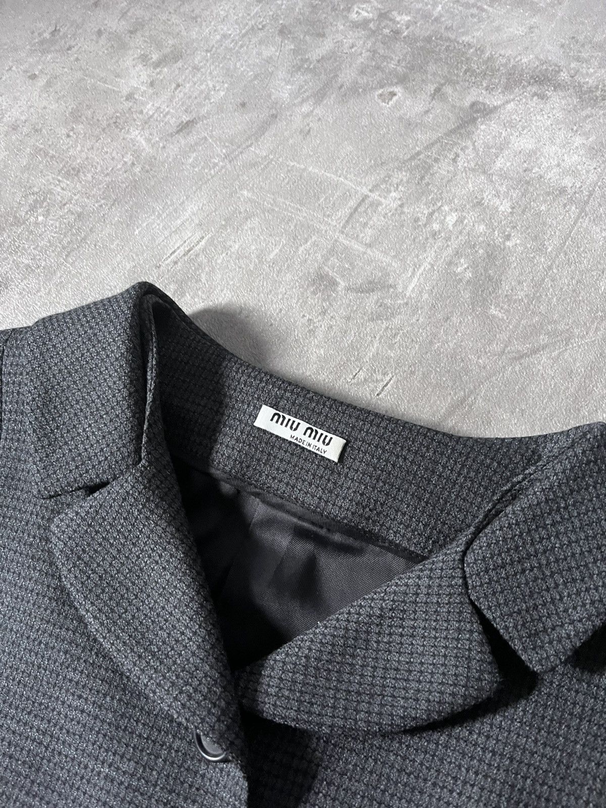 Miu Miu Miu Miu 2008 wool blazer pants suit set gray rare Size M / US 6-8 / IT 42-44 - 6 Thumbnail