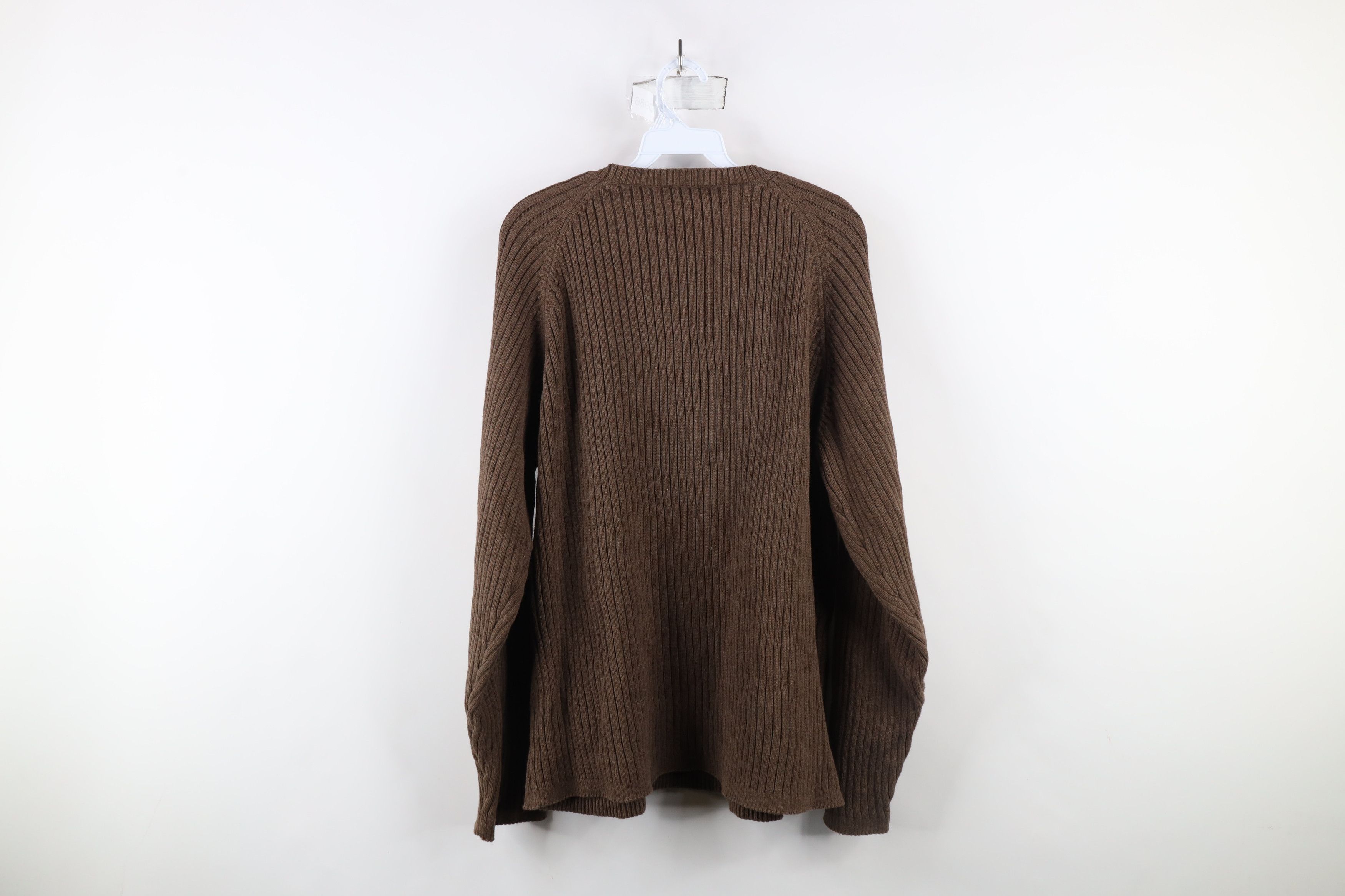 Timberland × Vintage Vintage 90s Timberland Heavyweight Crewneck Sweater Brown Size US XL / EU 56 / 4 - 7 Thumbnail