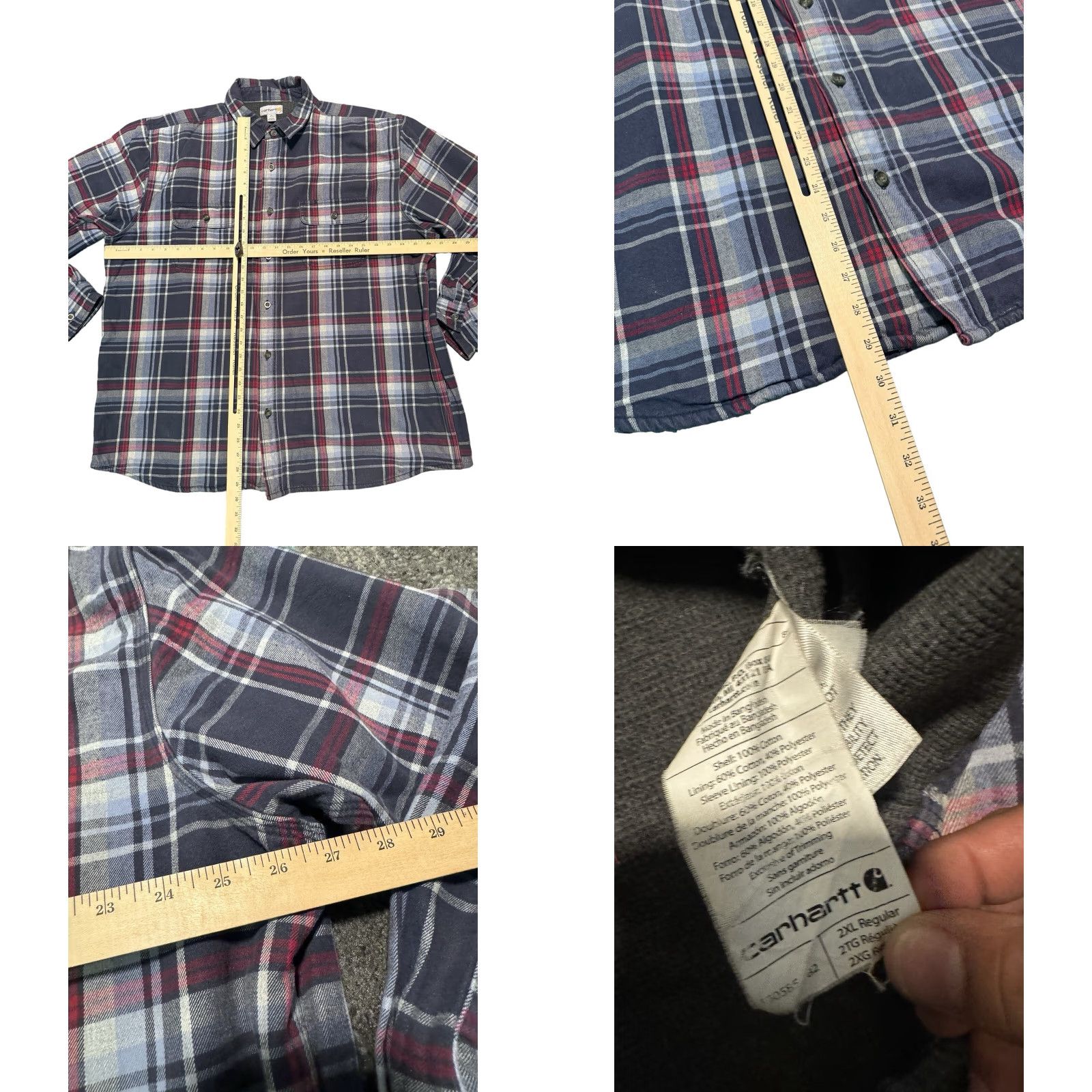 Carhartt **Youngstown Thermal Lined Flannel Shirt Jacket Men's Size 2XL** User: **Thermal Lined Flannel Shirt Jacket Men's Size 2XL** Size US XXL / EU 58 / 5 - 9 Thumbnail