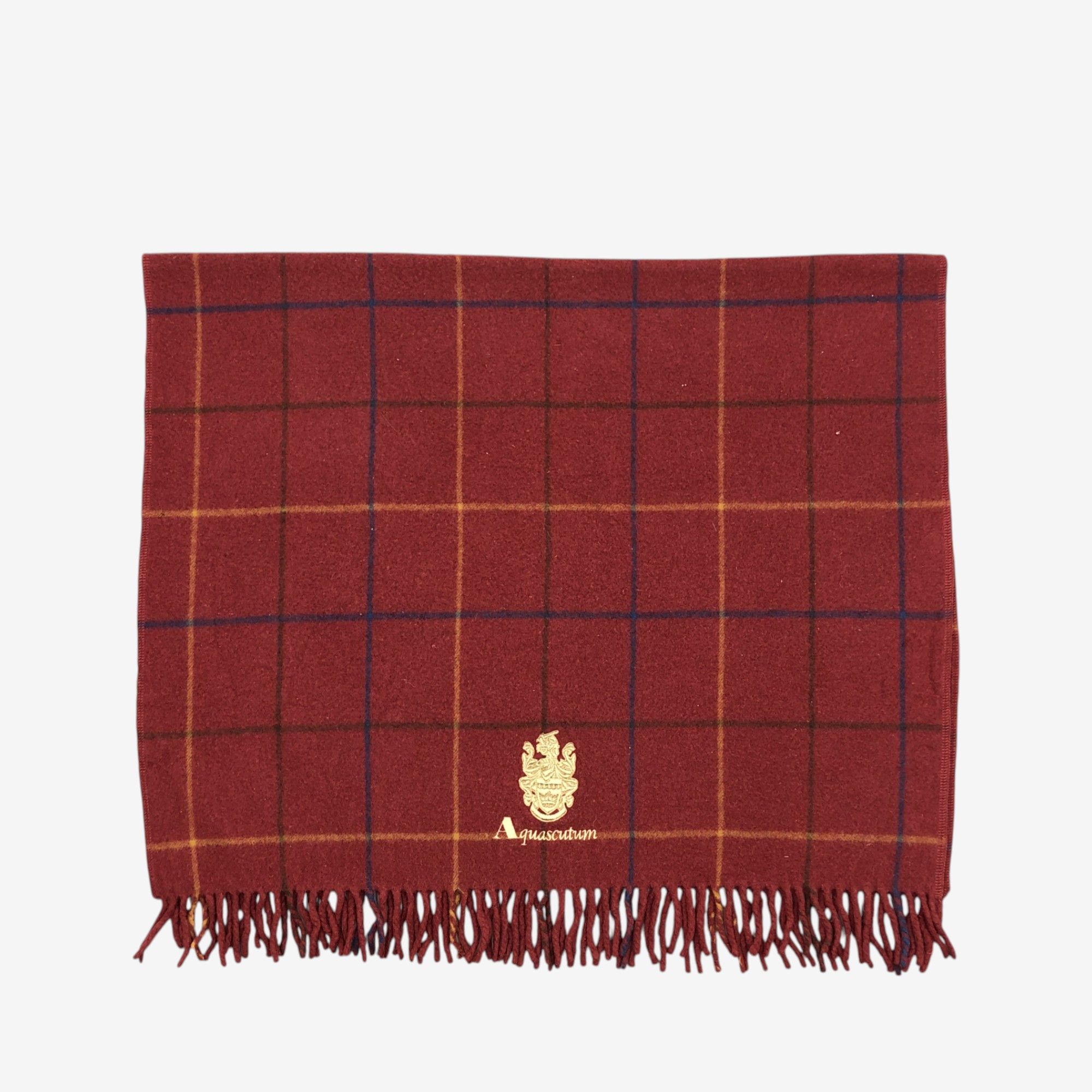 Aquascutum Vintage Aquascutum Scarf Muffler Wool Shawls Wraps Scarves Size ONE SIZE - 3 Thumbnail