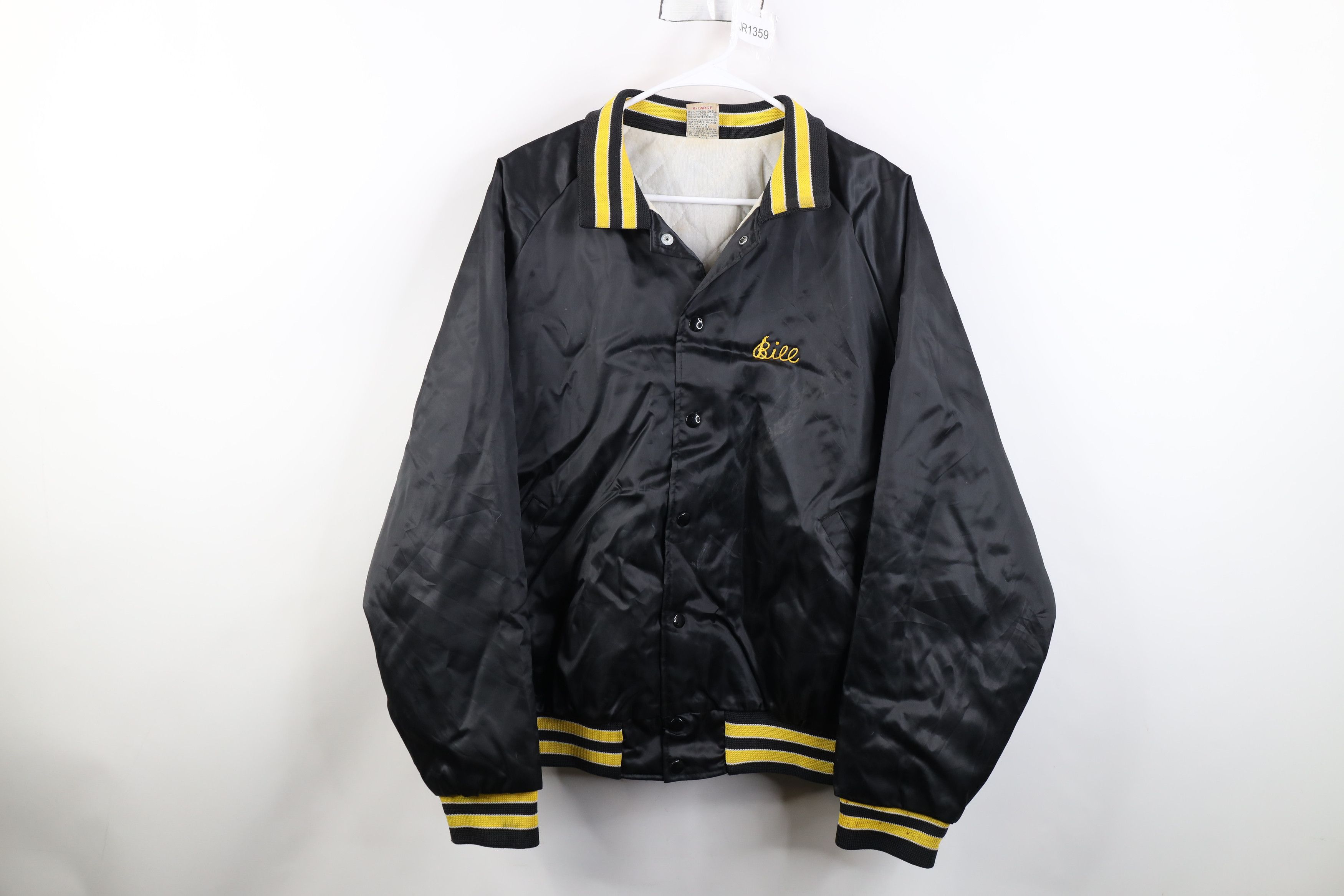 Vintage Vintage 70s Nuclear Power Station Security Satin Jacket USA Size US XL / EU 56 / 4 - 1 Thumbnail