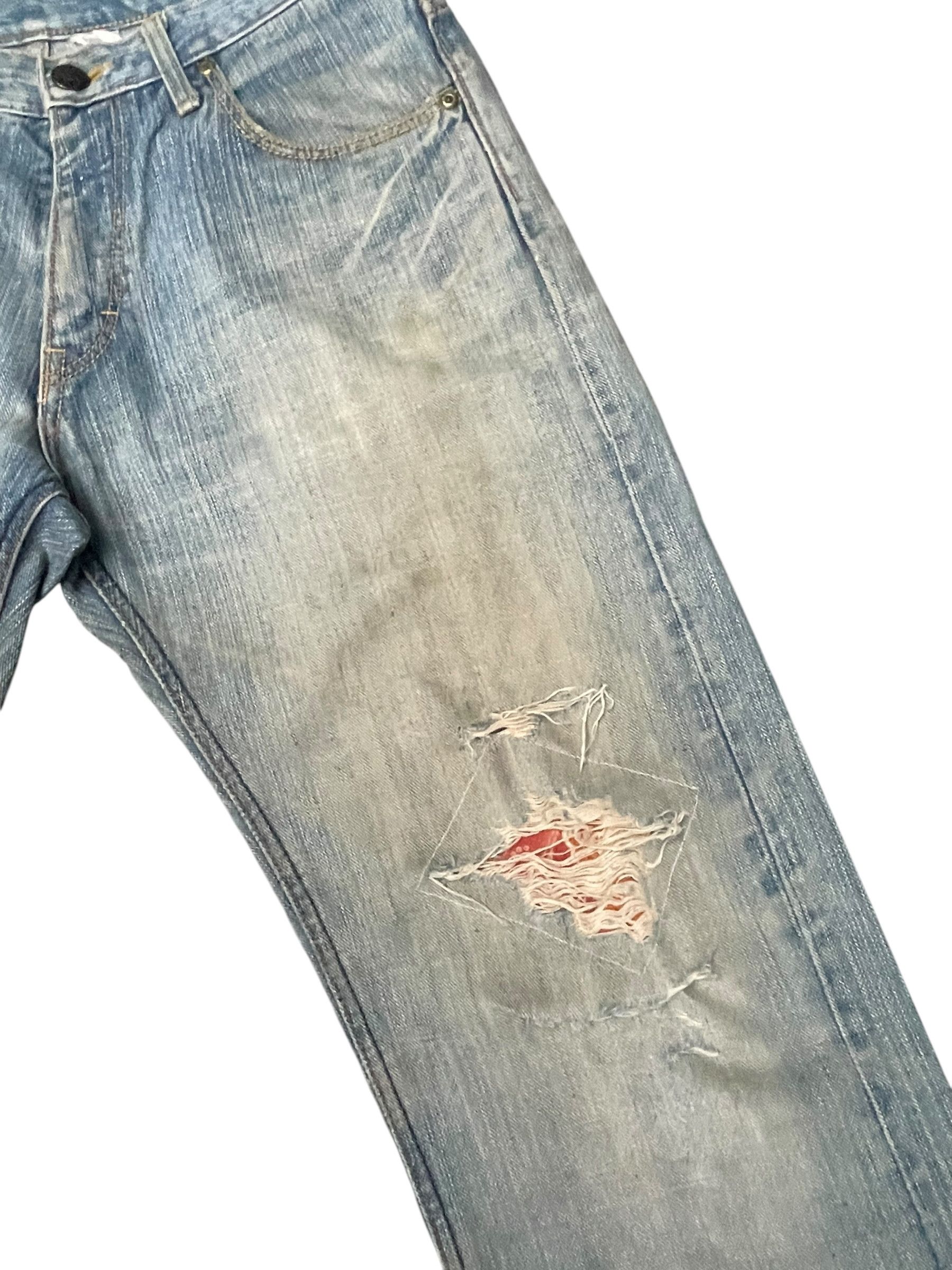 Lee Vintage Lee 101 Faded Distresed Patched Size US 32 / EU 48 - 11 Thumbnail