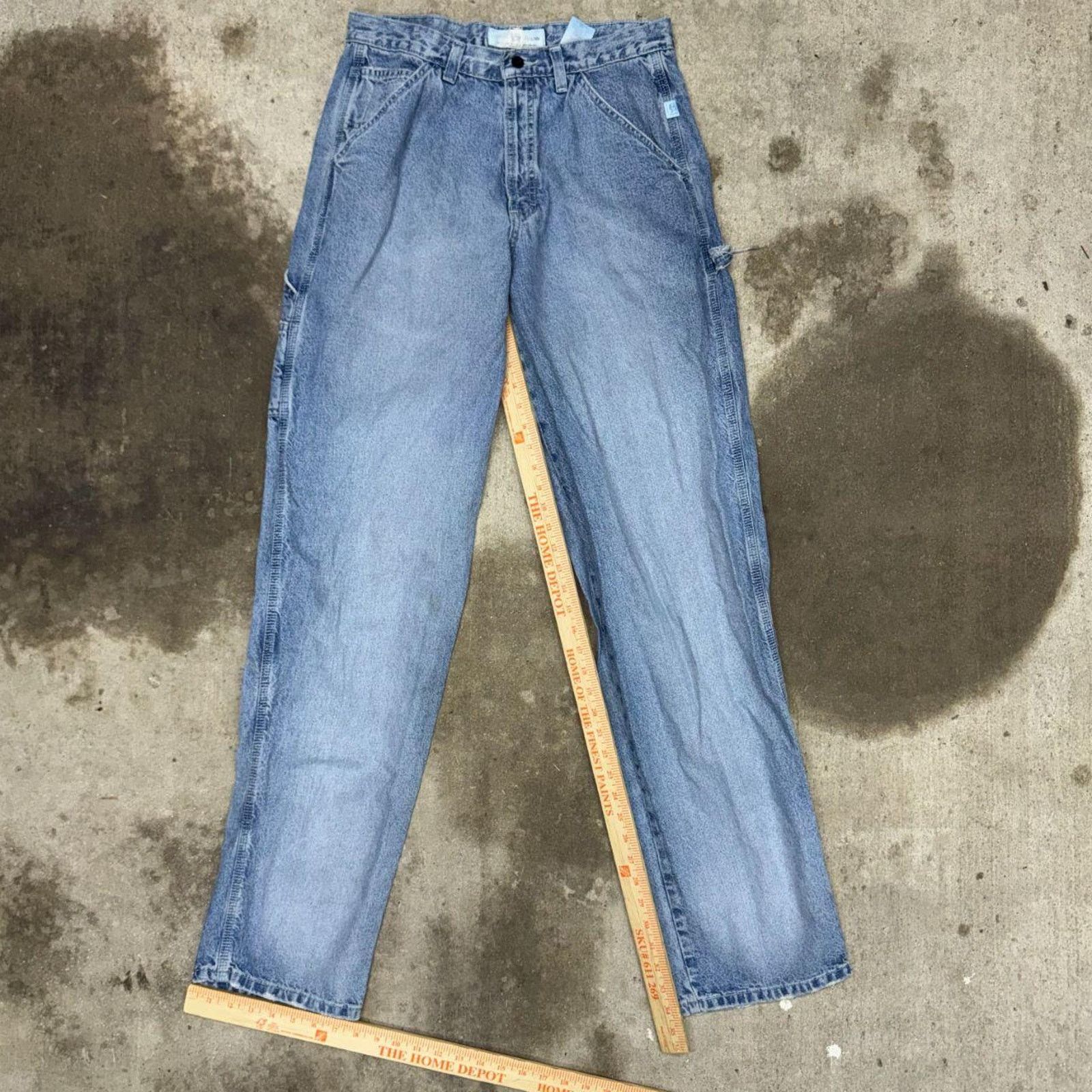 CINCH Vintage y2k cinch carpenter 90s faded light wash denim pants Size US 33 - 3 Thumbnail