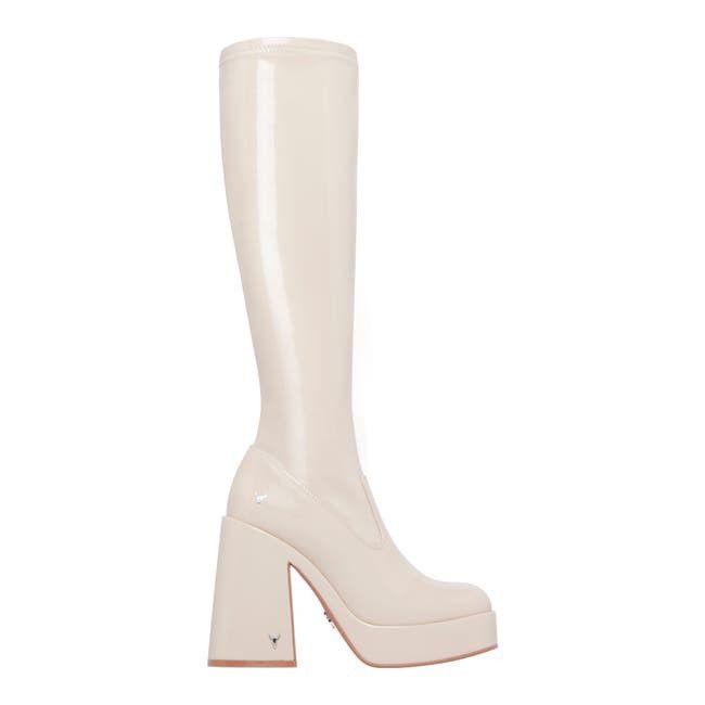 Windsor Smith Hollows Oat Patent Stretch Platform Boots By Windsor Smith Size US 10 / IT 40 - 1 Thumbnail