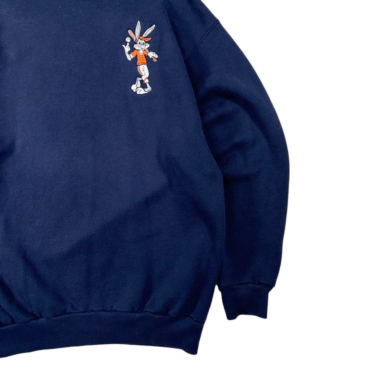 Vintage Vintage 90s Bugs Bunny Embroidered Patch Baseball Sweater Size US L / EU 52-54 / 3 - 3 Thumbnail