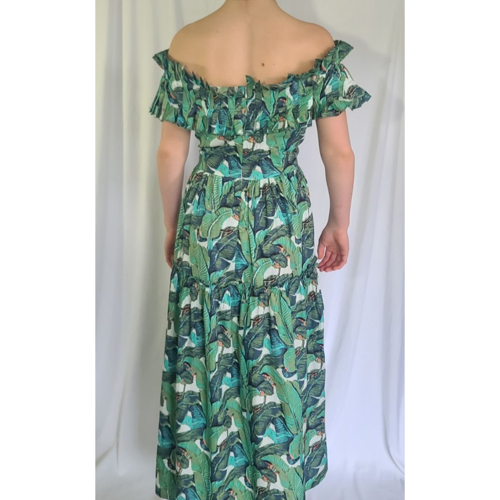 Other New India Collection Tropical Hand Blocked Med Cotton Dress Size M / US 6-8 / IT 42-44 - 4 Thumbnail