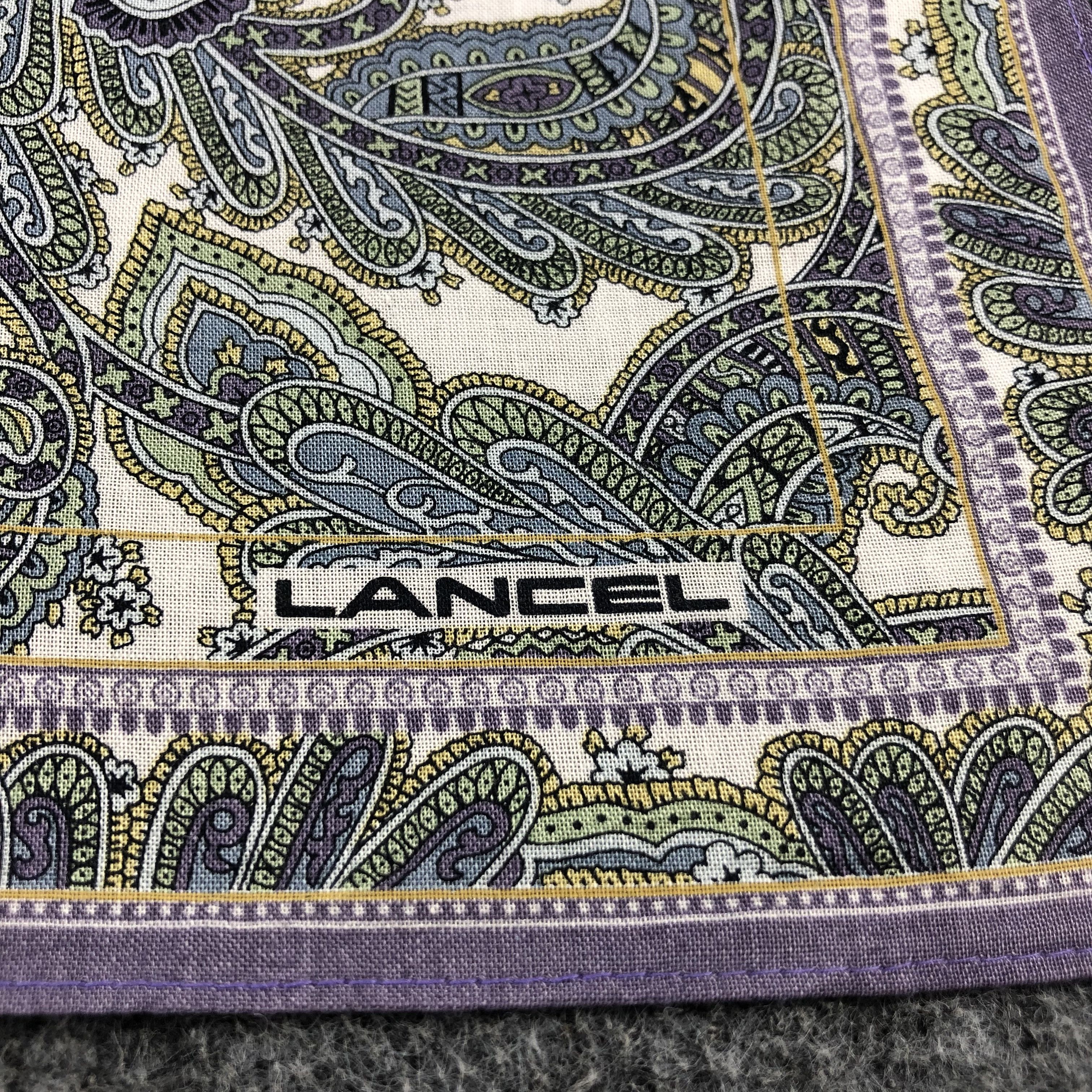 Lancel × Vintage Lancel Paisley Handkerchief Neckerchief Bandana H1431 Size ONE SIZE - 3 Thumbnail