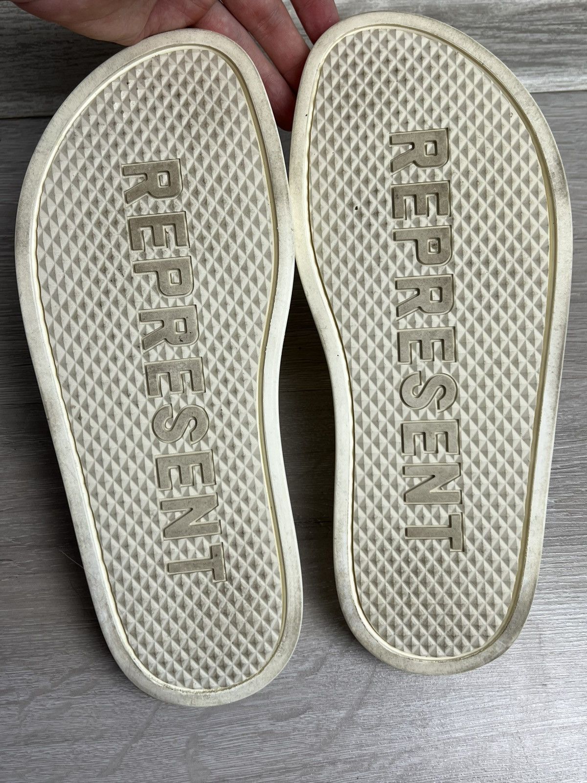 Represent Clo. Represent Men's Slide Sandles Sliders Pool Cobalt White Logo Size US 9 / EU 42 - 3 Thumbnail