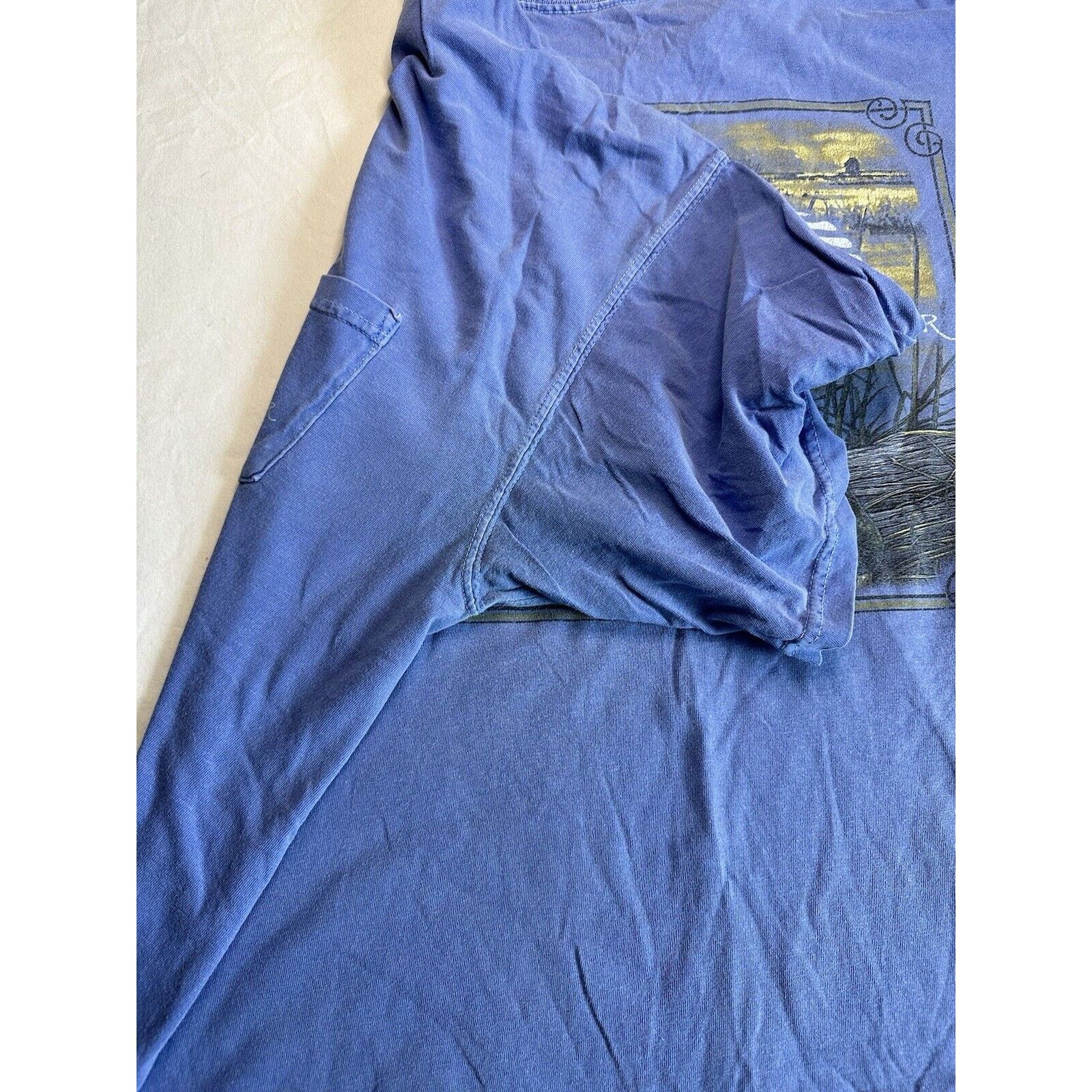 Other Tide & Timber Blue TShirt Black Dog Graphic Pocket XXL Size US XXL / EU 58 / 5 - 9 Thumbnail