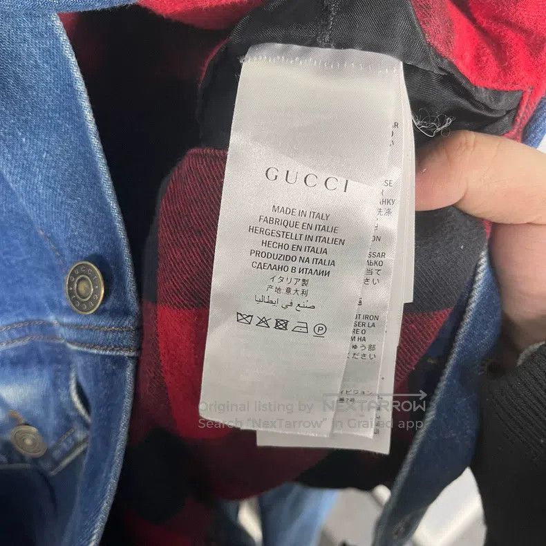 Gucci Gucci Tiger head embroidered denim jacket Size US S / EU 44-46 / 1 - 4 Thumbnail