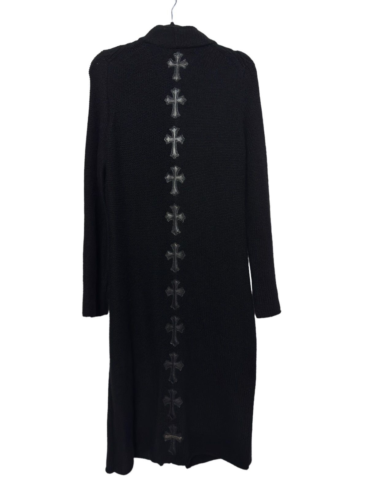 Chrome Hearts Chrome Hearts Cashmere Long Zip Up w/ Flooded Patched Spine Size US S / EU 44-46 / 1 - 2 Thumbnail