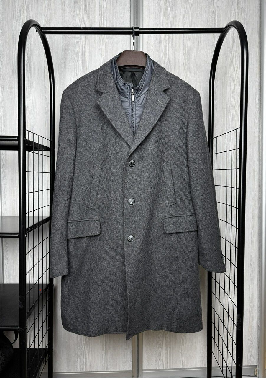 Ballantyne Ballantyne 100% Wool grey heavy coat with lining Italy made Size US XL / EU 56 / 4 - 1 Thumbnail