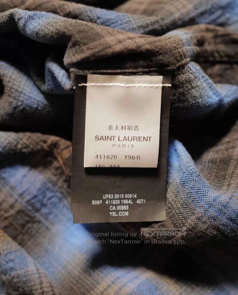 Saint Laurent Paris Saint Laurent Paris Size 38 Shirt i Size US M / EU 48-50 / 2 - 5 Thumbnail