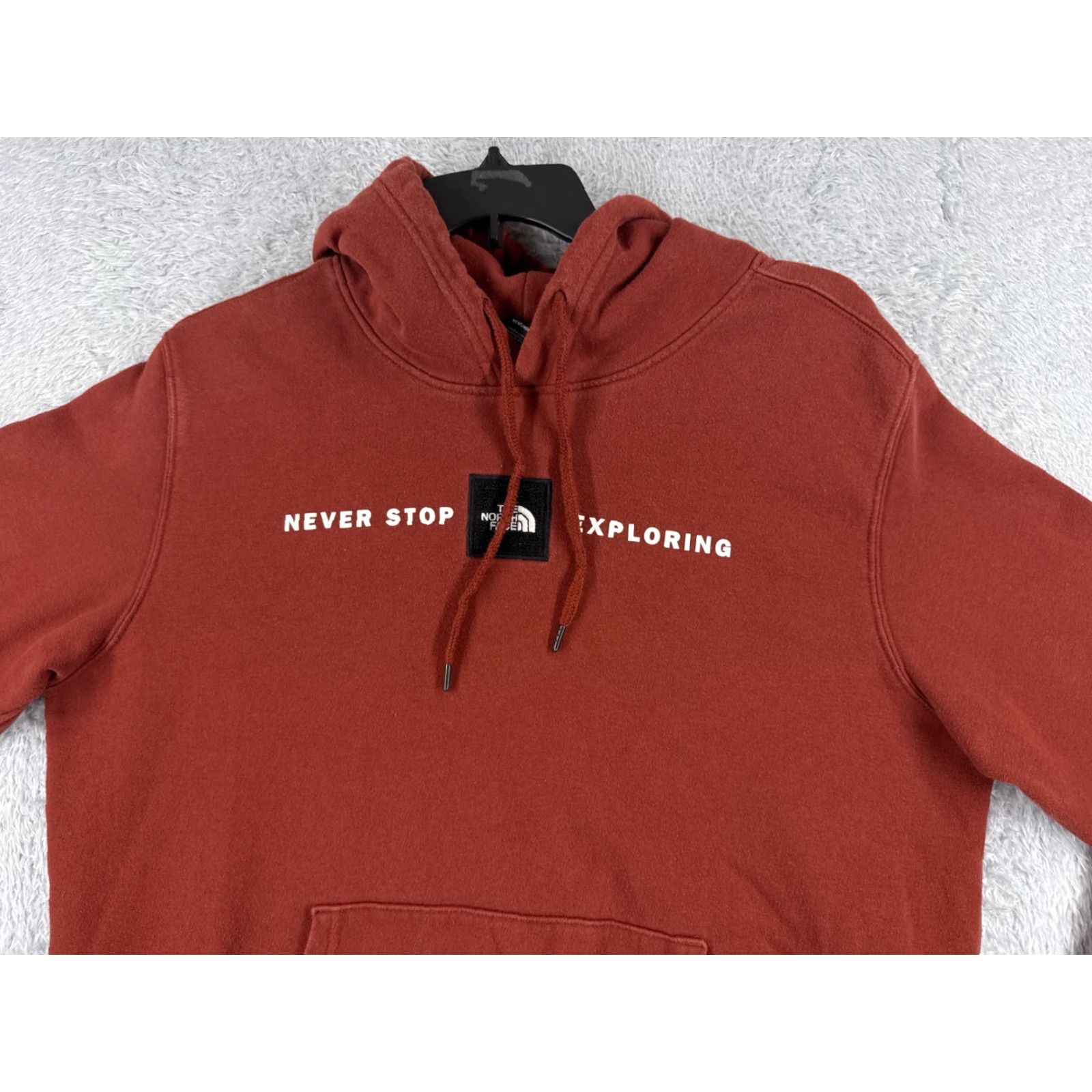 The North Face The North Face Mens Hoodie Pullover Sweatshirt Red Jersey Cotton Blend Large L Man Outdoors Comforthoodie Size US L / EU 52-54 / 3 - 4 Thumbnail