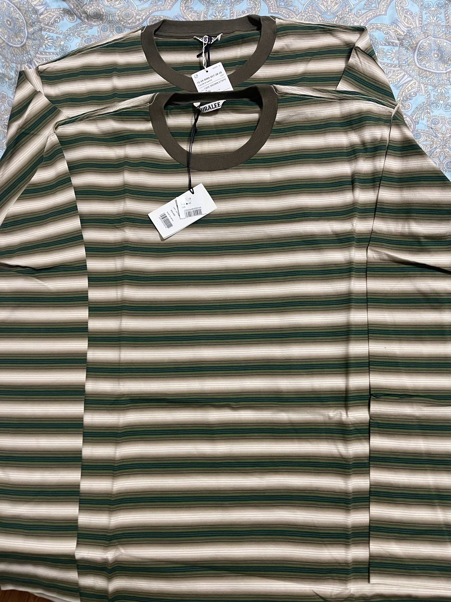 Auralee AURALEE 25AW Gradient Stripe Jersey Tee Size US XXL / EU 58 / 5 - 2 Thumbnail