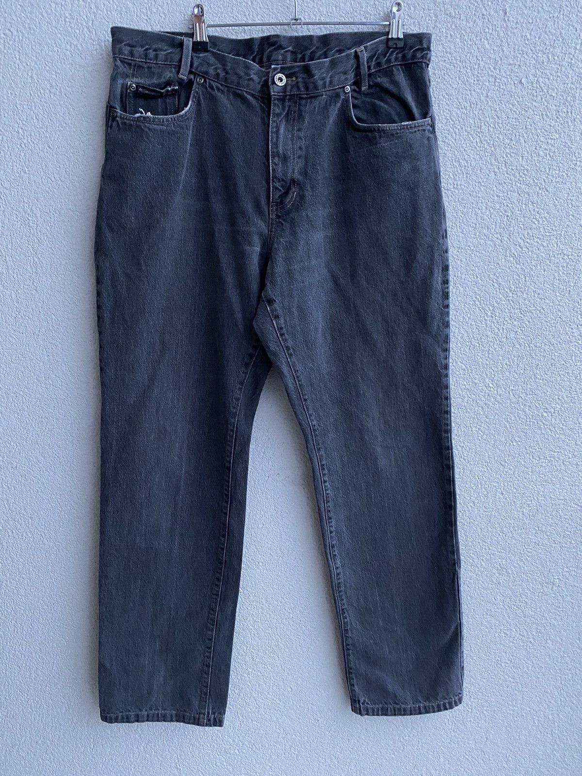 image of Vintage x YVES Saint Laurent 36X34 YSL Jeans Grey Denim Pants, Men's
