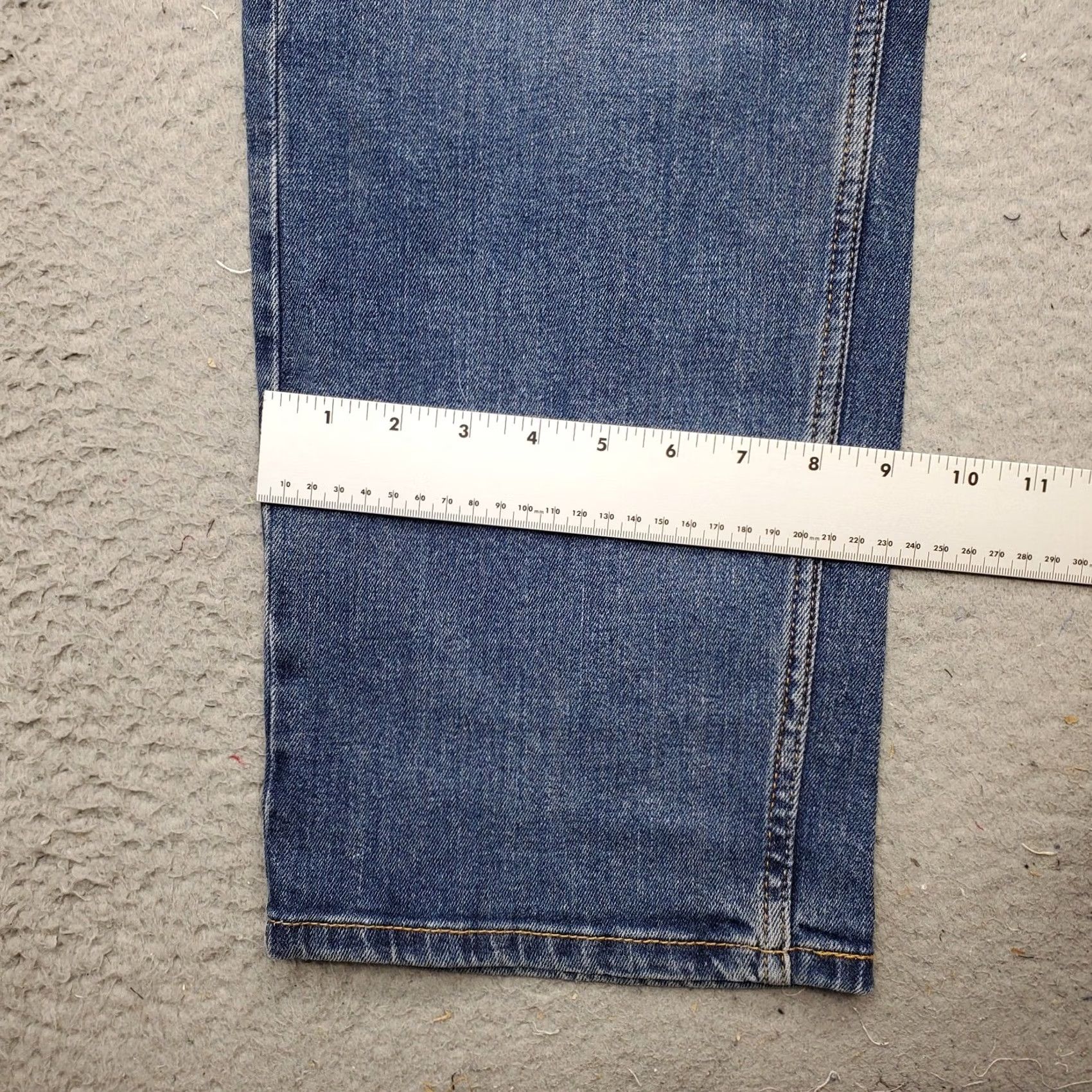 Levi's Levi's 505 Baggy Jeans Mens 38x32 Blue Denim 5-Pockets Straight Leg High Rise Jeans Size US 38 / EU 54 - 5 Thumbnail