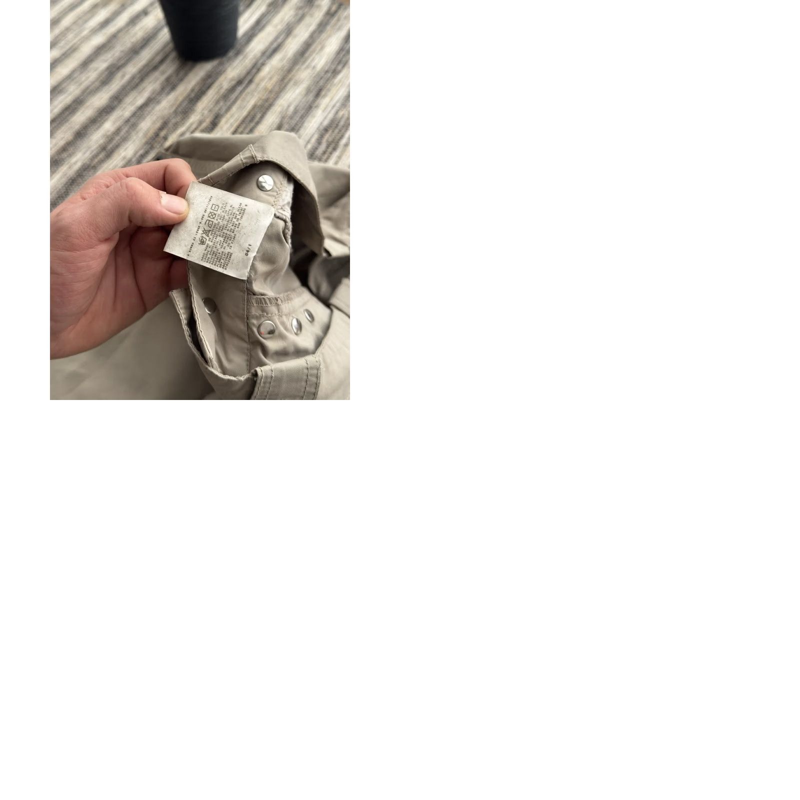 Dolce & Gabbana VINTAGE Dolce&Gabbana Cargo Pants Men S Beige 32in Inseam 46 Size US 29 - 11 Thumbnail