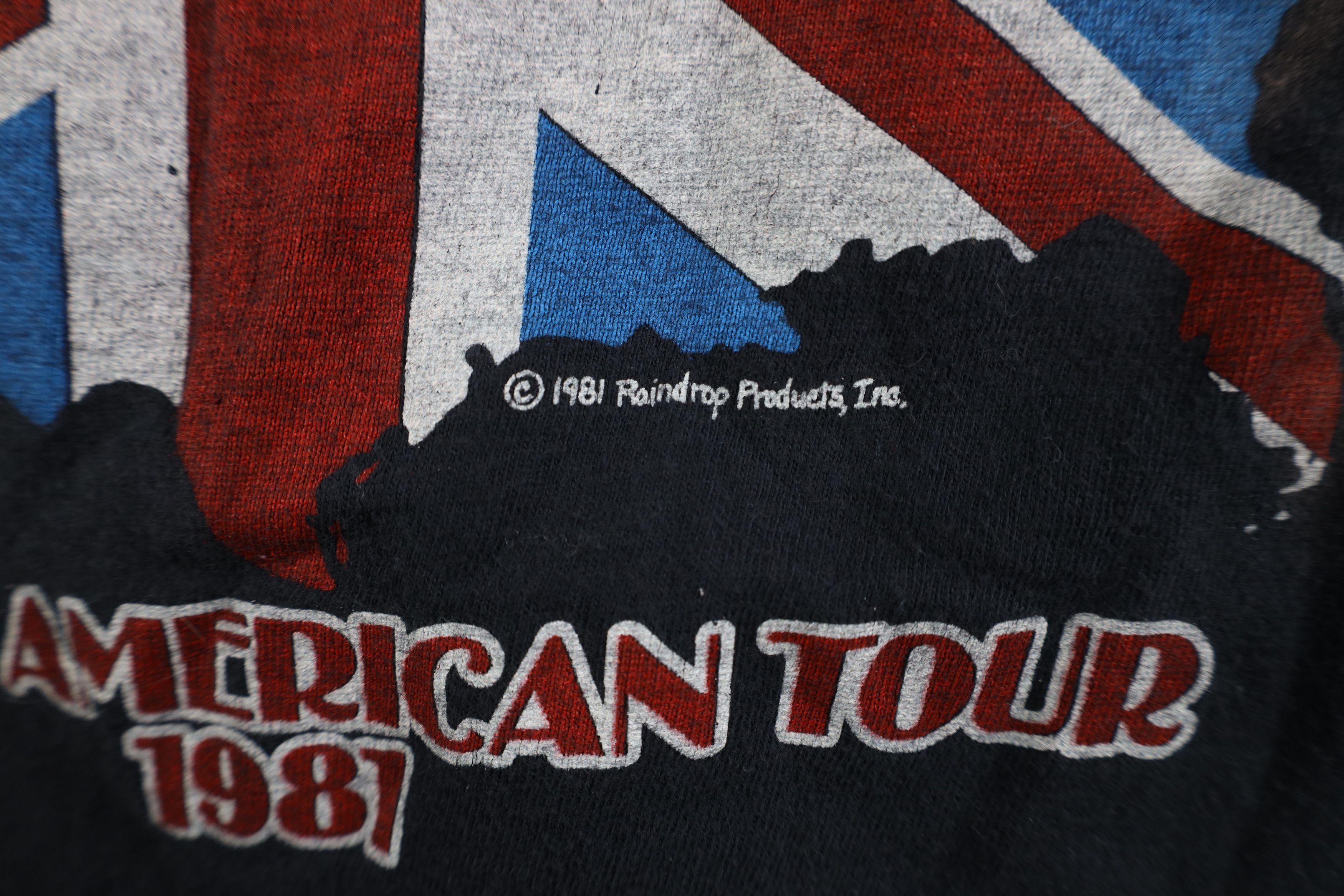 Vintage Vintage 80s American Tour The Rolling Stones Band T-Shirt Size US M / EU 48-50 / 2 - 13 Thumbnail