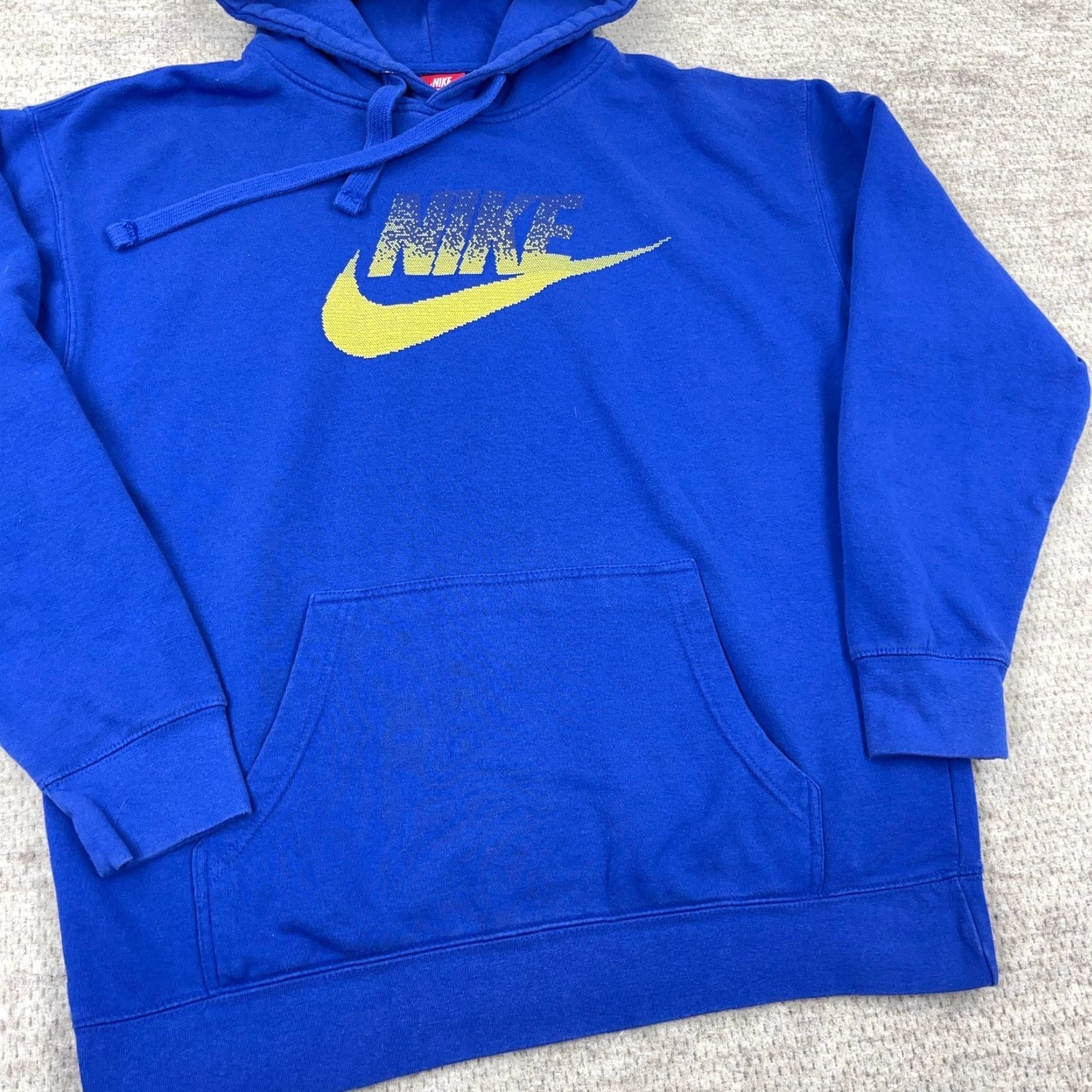 Nike Nike Hoodie Men L Large Royal Blue Sweatshirt Swoosh Cotton Adult Size US L / EU 52-54 / 3 - 3 Thumbnail