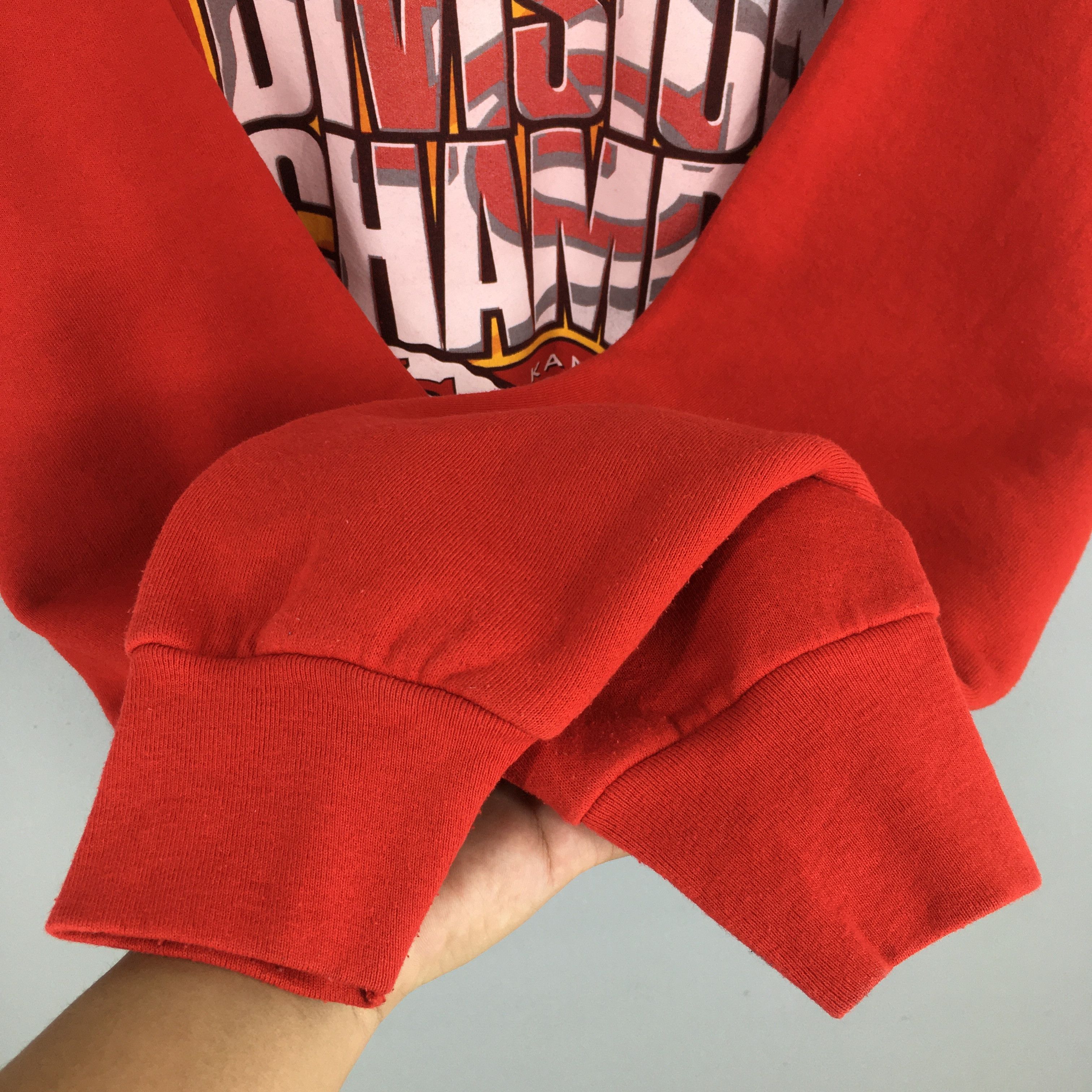 NFL Vintage 90s Kansas City Chiefs NFL Sweatshirt XLarge Size US XL / EU 56 / 4 - 4 Thumbnail