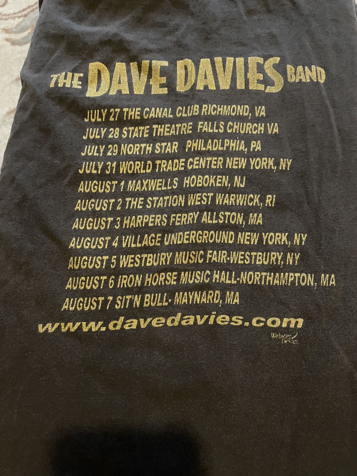 Band Tees × Vintage Vintage Dave Davies The Kinks tour tee Size US S / EU 44-46 / 1 - 3 Thumbnail
