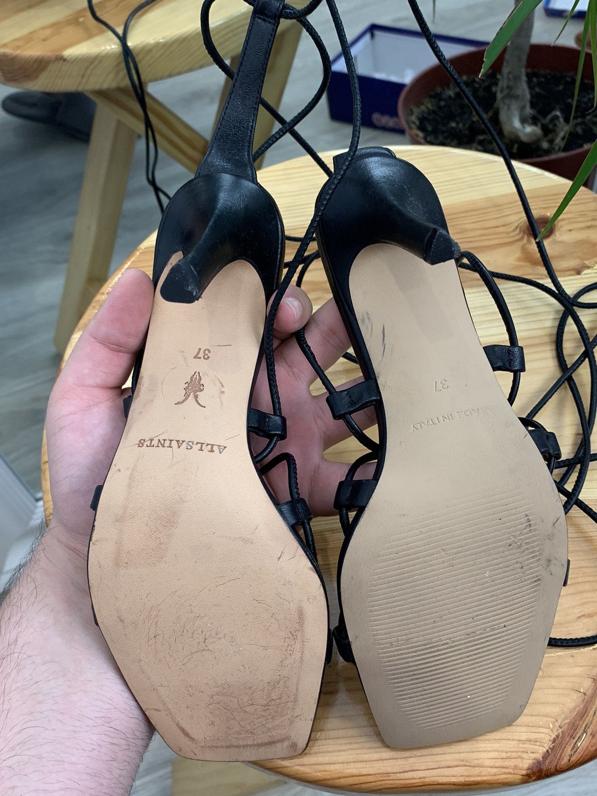 Allsaints Allsaints strappy Heels with ties Gladiator Heels Size:37 Size US 7 / IT 37 - 9 Thumbnail