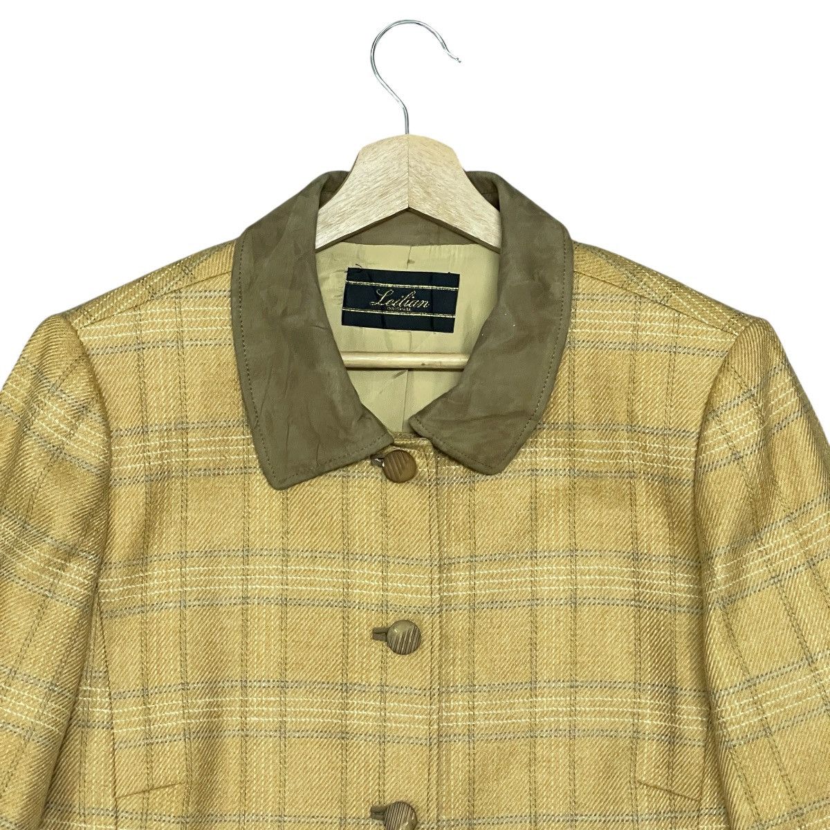 Loro Piana Vintage Leilian X Loro Piana Wool Cashmere Plaid Jacket Size XL / US 12-14 / IT 48-50 - 6 Thumbnail