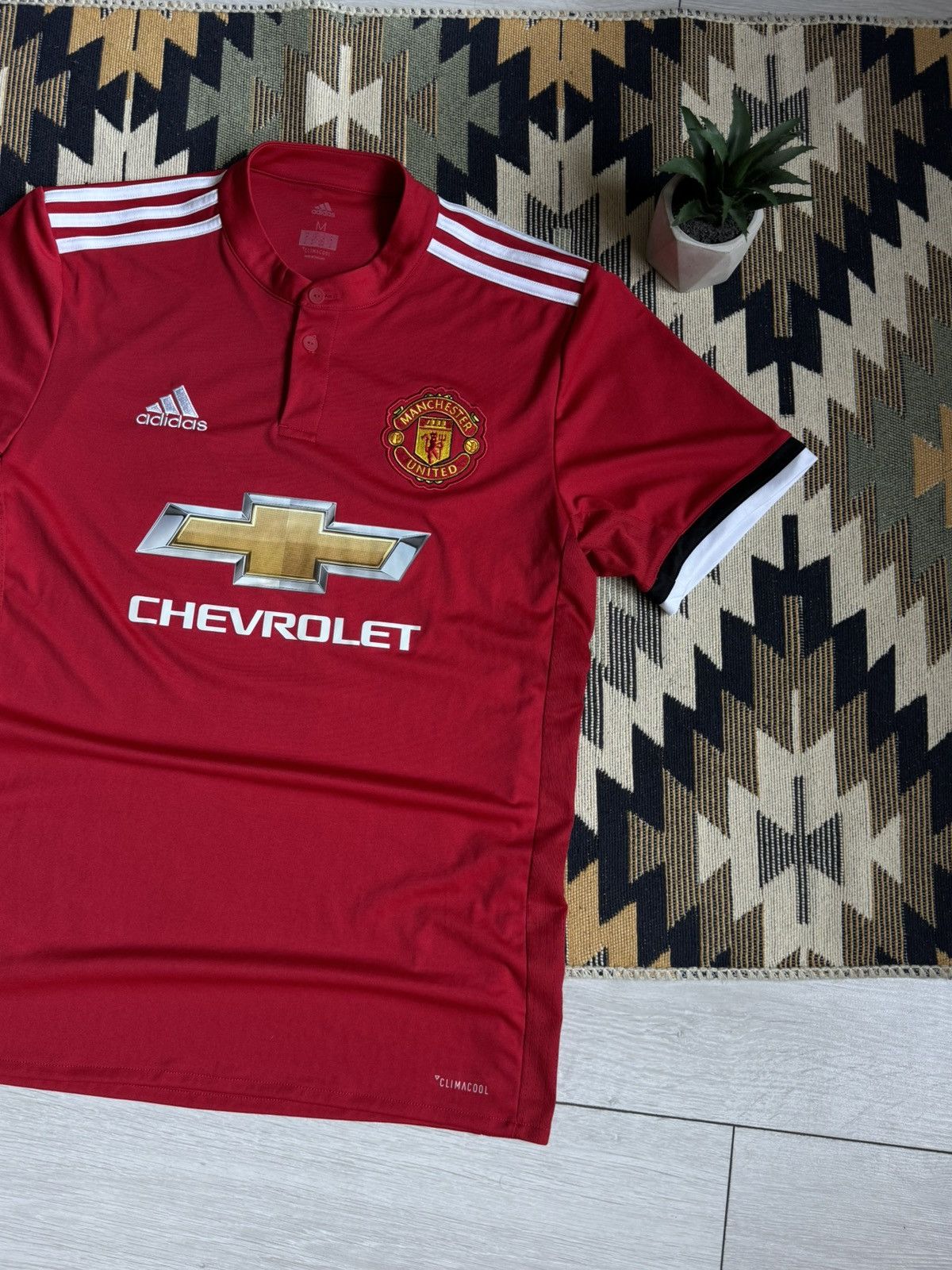 Adidas Manchester United 2017/18 Blockcore Soccer Jersey Size US M / EU 48-50 / 2 - 3 Thumbnail