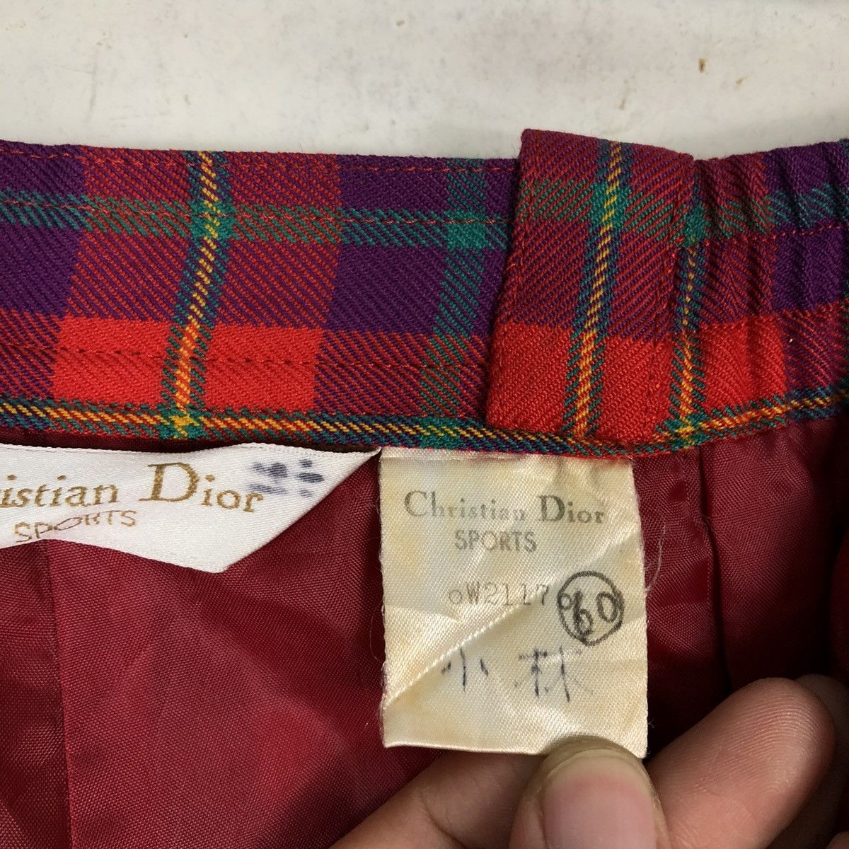 Christian Dior Monsieur 🔥VINTAGE CHRISTIAN DIOR SPORTS oW2117 TARTAN DESIGN PANTS Size US 26 / EU 42 - 11 Thumbnail